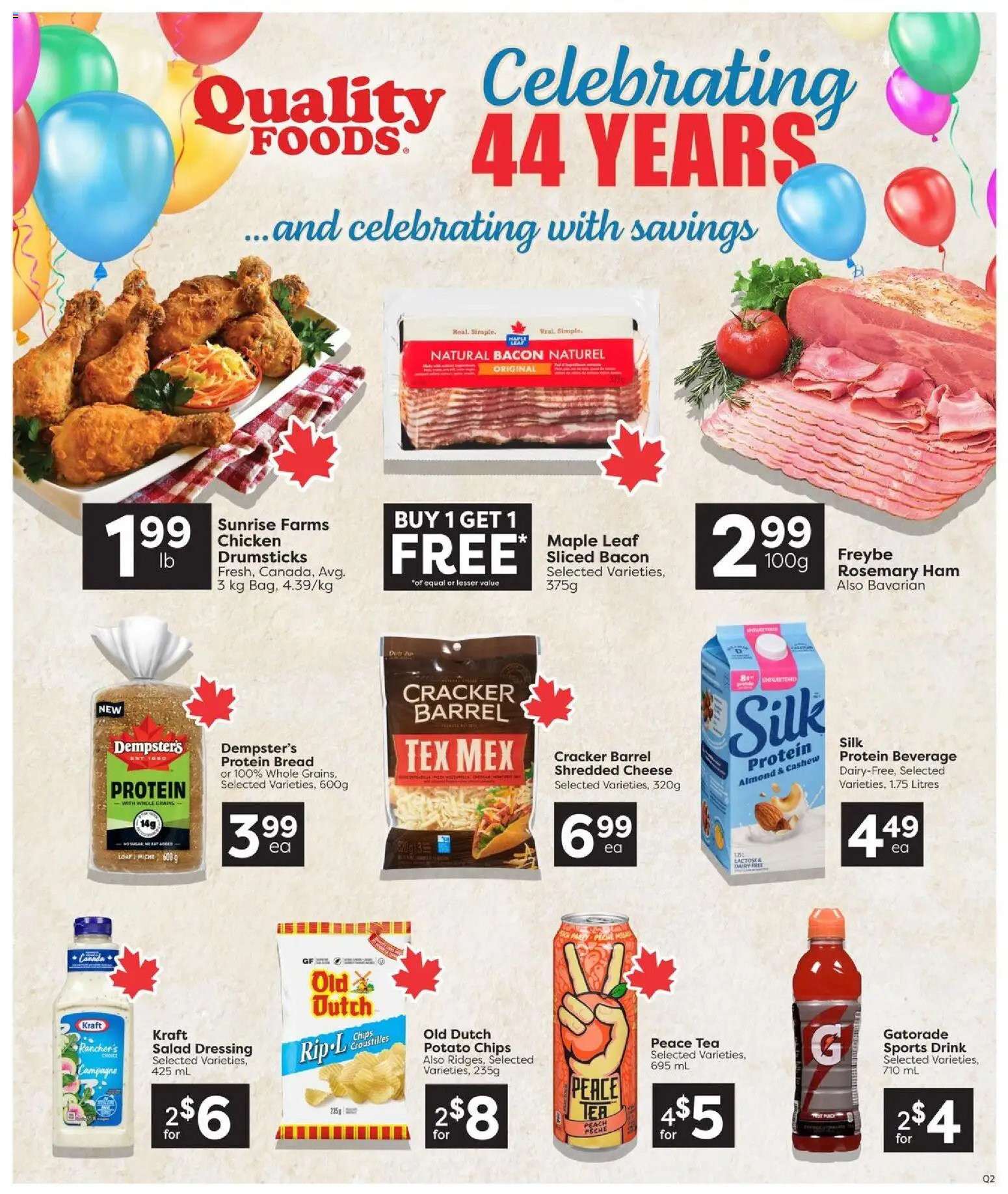 Quality Foods flyer valid from 21.05.2026 | Page: 3 | Products: Tea, Chips, Bread, Chicken