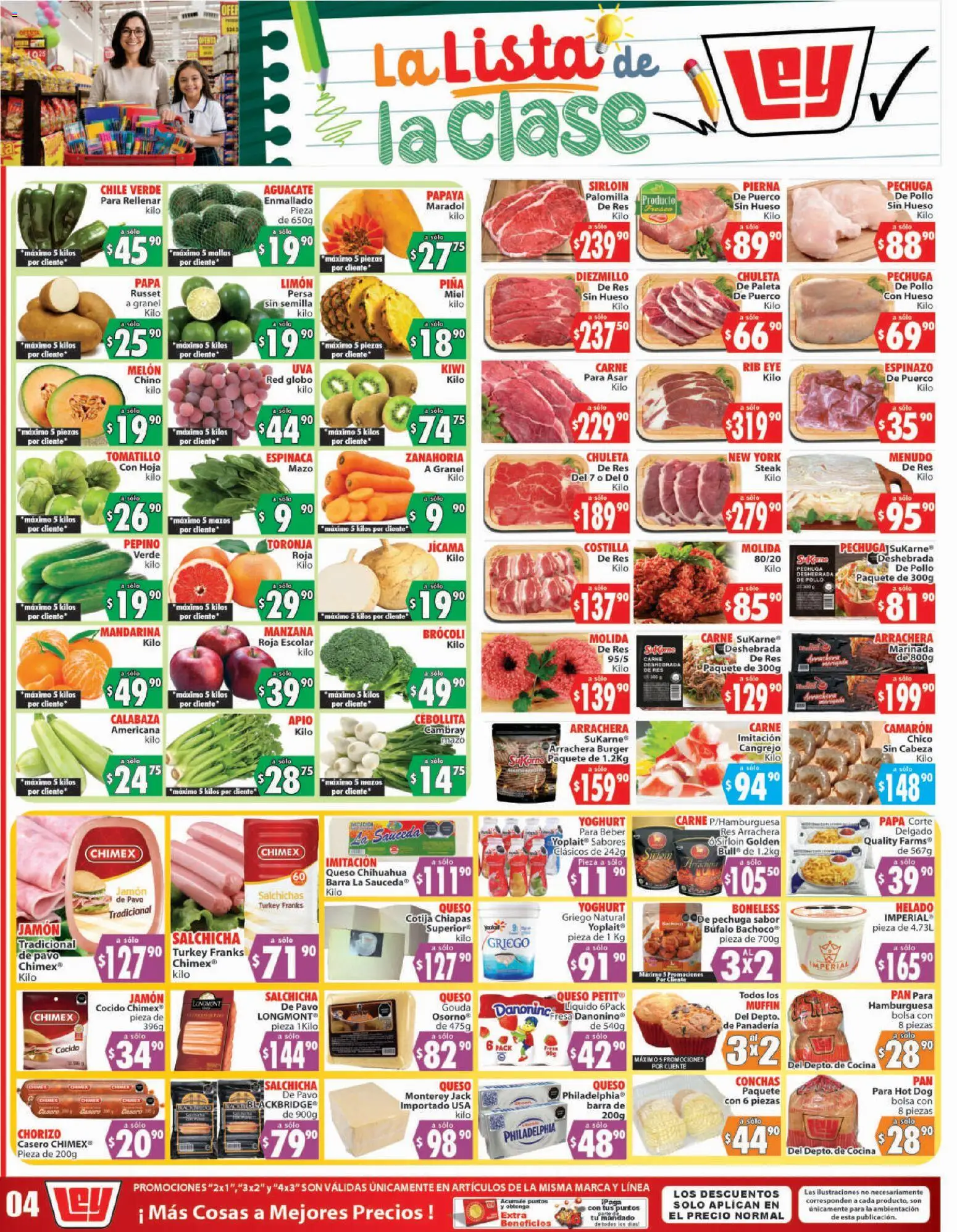 Nuevas ofertas de Casa Ley válidas en toda la República Mexicana desde el 18/08/2026. ¡Encuentra las mejores ofertas en Casa Ley folleto Autoservicio! | Página: 1 | Productos: Paleta, Steak, Limón, Hamburguesa