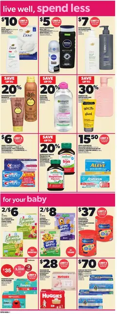 Preview of Loblaws flyer - AB from shop Loblaws valid from Jul 9, 2026 | Page: 9 | Products: Powder, Body wash, Antiperspirant, Toothpaste