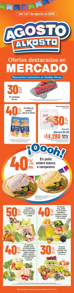 Alkosto catálogo -  Vista previa de la revista de la tienda Alkosto valido desde el 01/08/2026