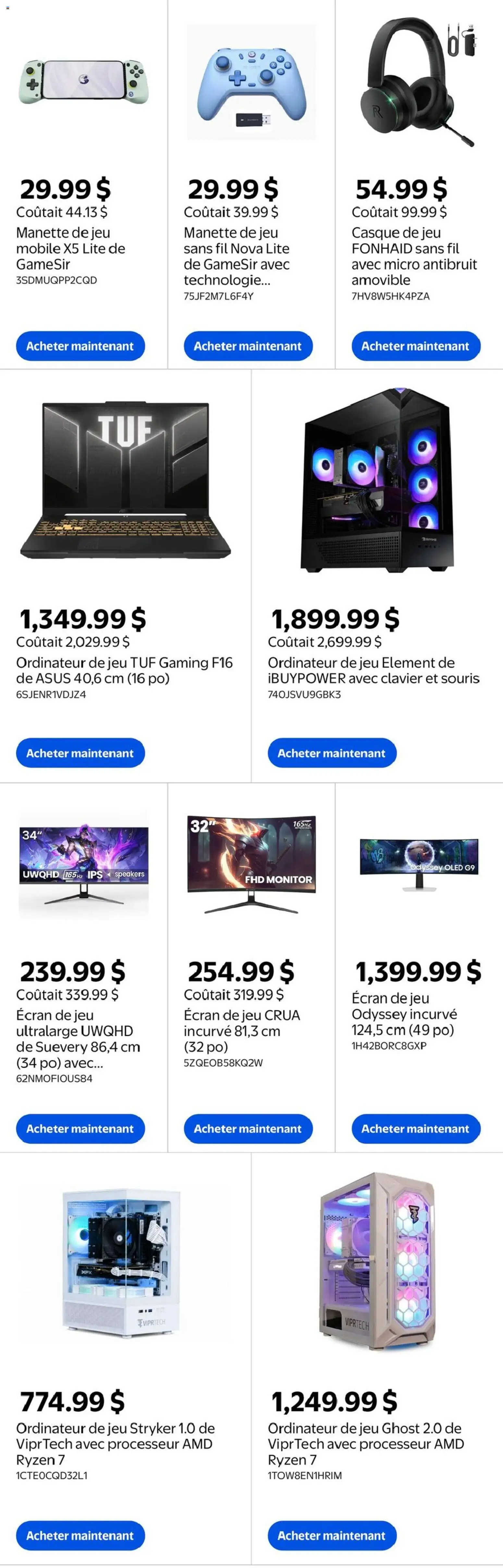 Walmart flyer valid from Oct 1, 2026 | Page: 5 | Products: Monitor, Game, Laptop