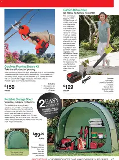 Preview of Innovations catalogue - valid from 23/09/2026 | Page: 47 | Products: Pruning, Shed, Accessories, Safe