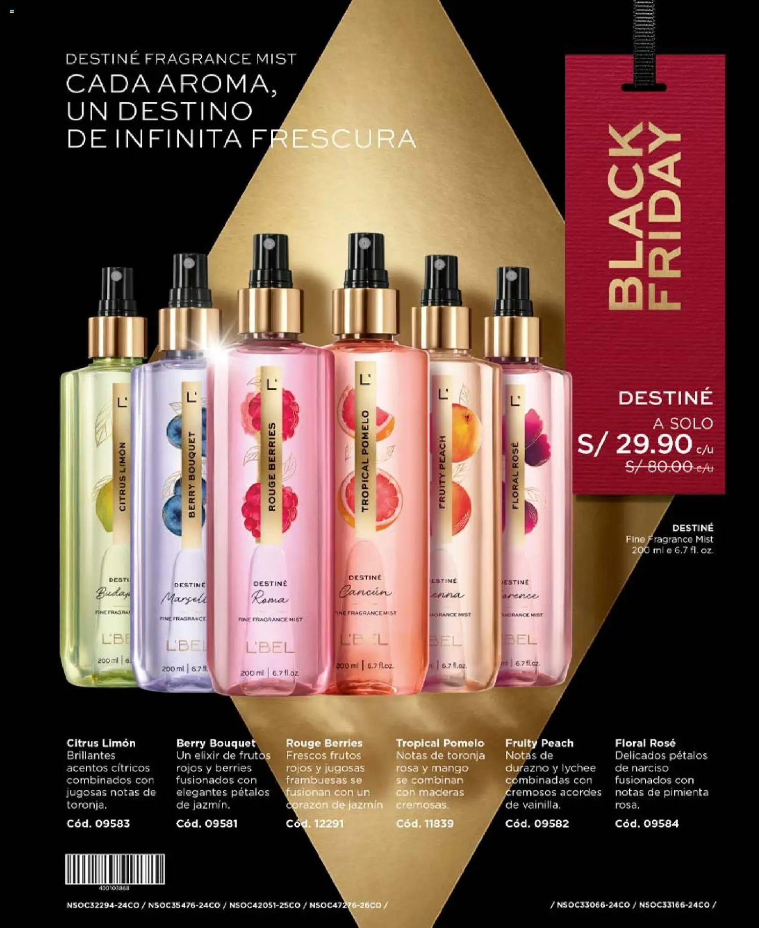 Catálogo L'Bel válido desde 03/10/2026 | Página: 100 | Productos: Frambuesas, Mango, Vainilla, Narciso