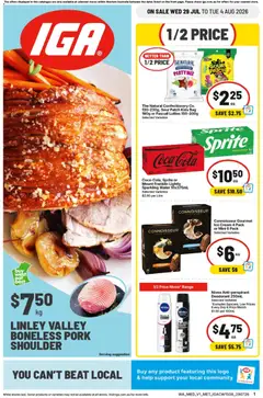 Preview of IGA catalogue WA Medium Metro - valid from 29/07/2026
