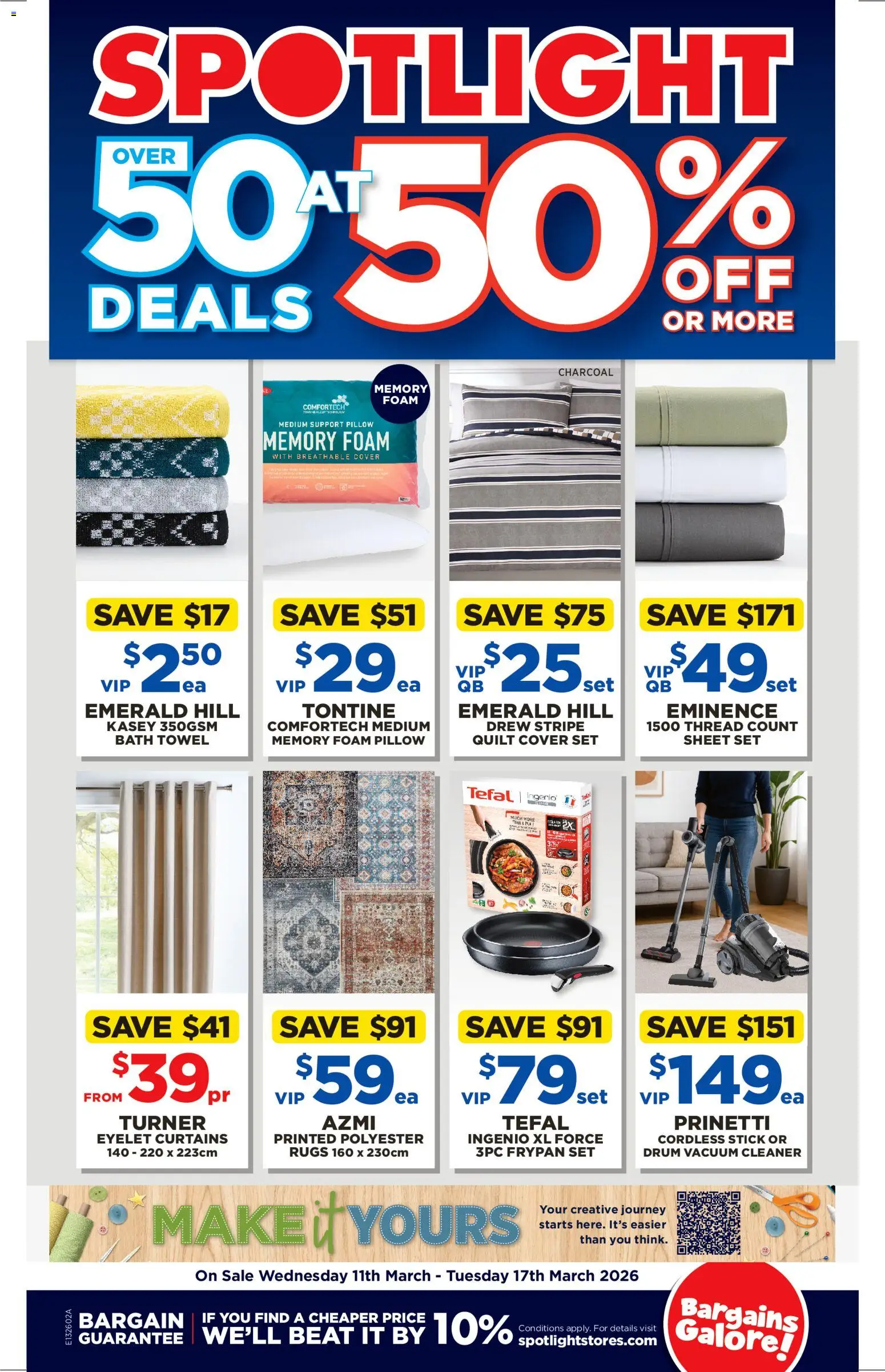 Spotlight catalogue - valid from 11.03.2026 | Page: 1 | Products: Bath, Cleaner, Rugs, Vacuum cleaner