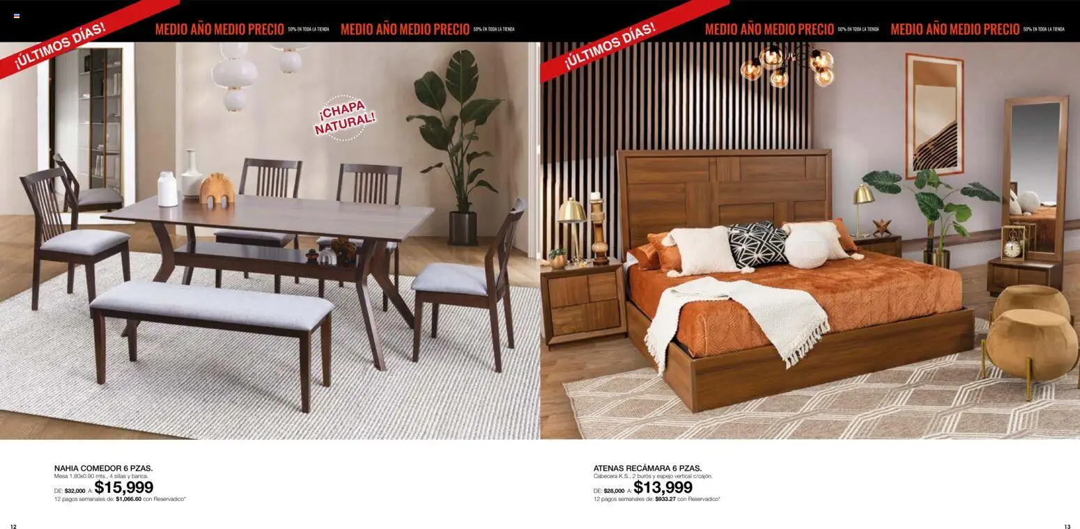 Nuevas ofertas de Muebles Dico válidas en toda la República Mexicana desde el 01/09/2026. ¡Encuentra las mejores ofertas en Muebles Dico catálogo! | Página: 7 | Productos: Cabecera, Mesa, Espejo