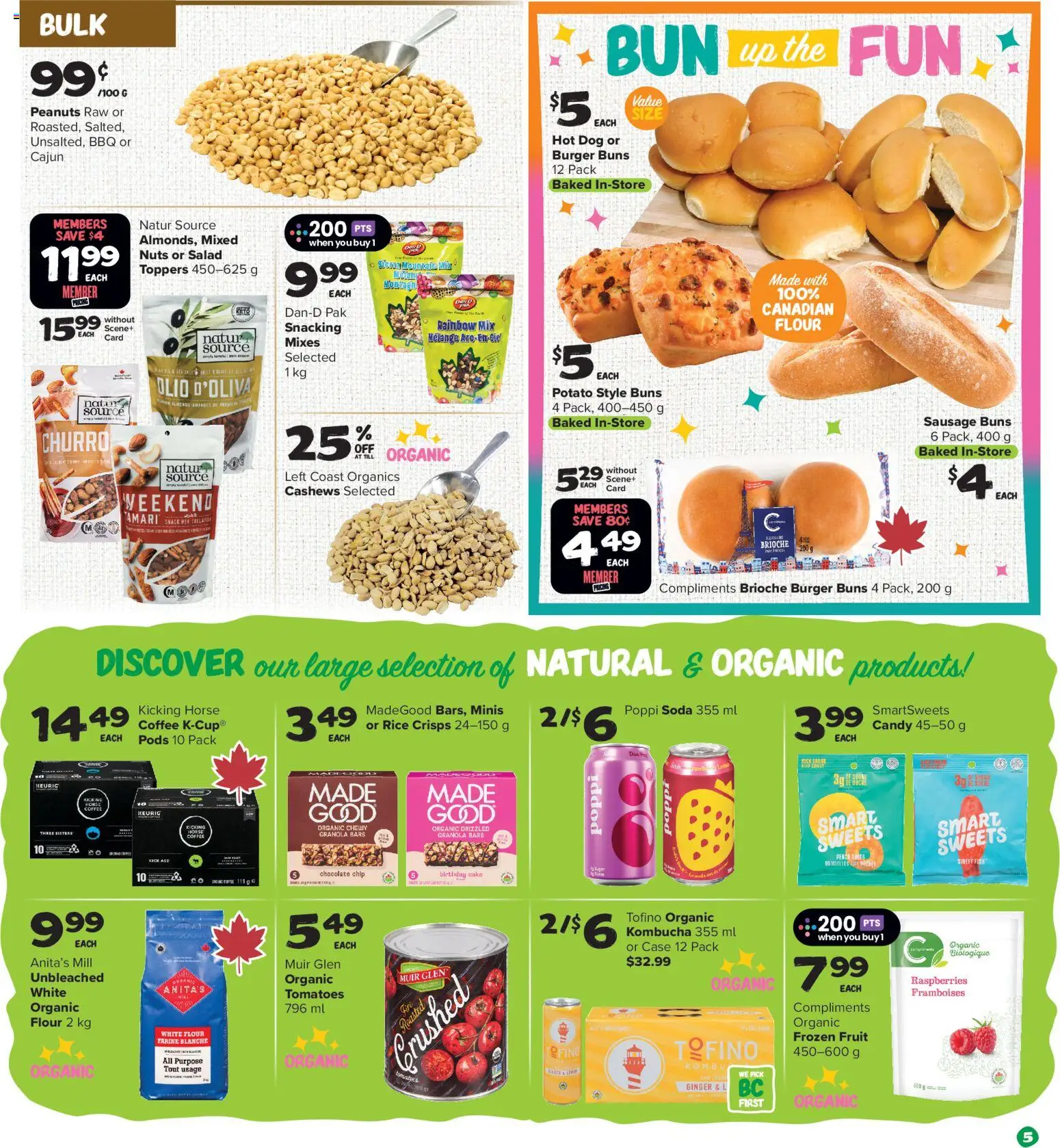 Thrifty Foods flyer valid from Jul 2, 2026 | Page: 6 | Products: Nuts, Salad, Case, Coffee