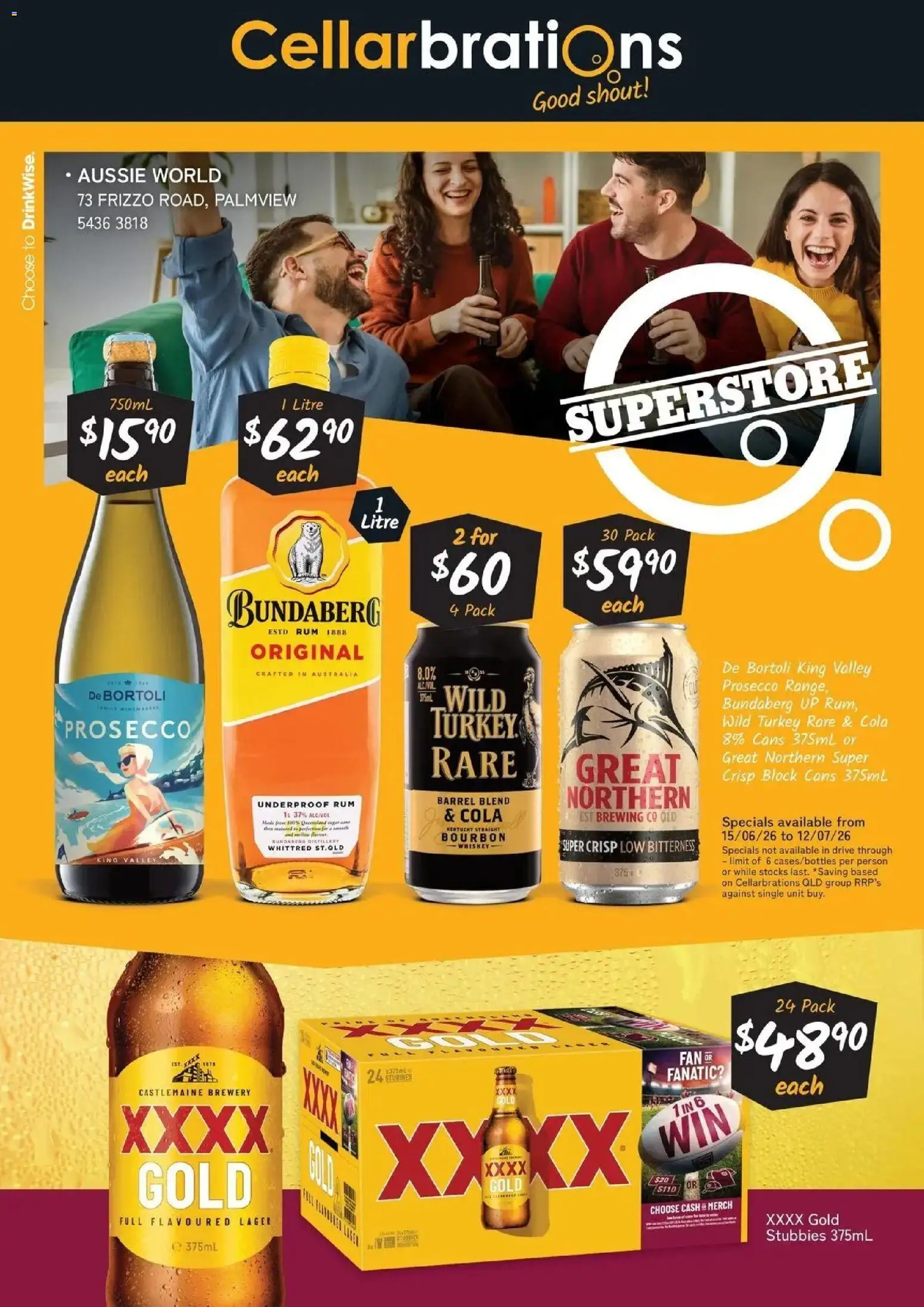 Cellarbrations catalogue - valid from 14.06.2026 | Page: 1 | Products: Bourbon, Whiskey, Rum, Fan