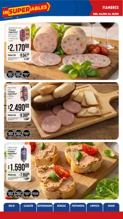 Vista previa La Anonima catálogo válido desde el 04.06.2026 | Página: 4 | Productos: Mortadela