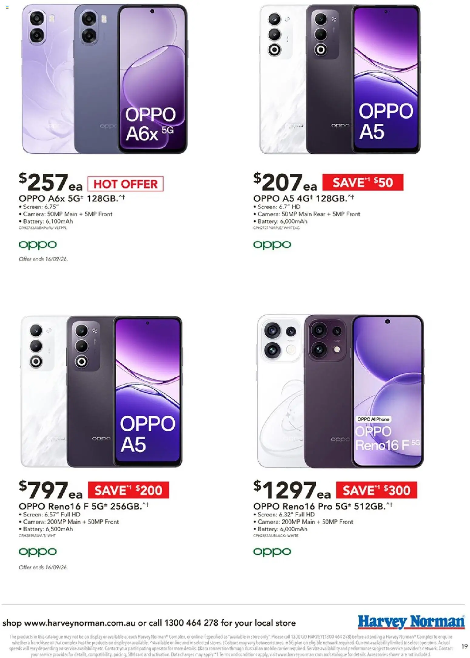 Harvey Norman catalogue - valid from 16/09/2026 | Page: 19 | Products: Battery, Camera, Screen, Mobile
