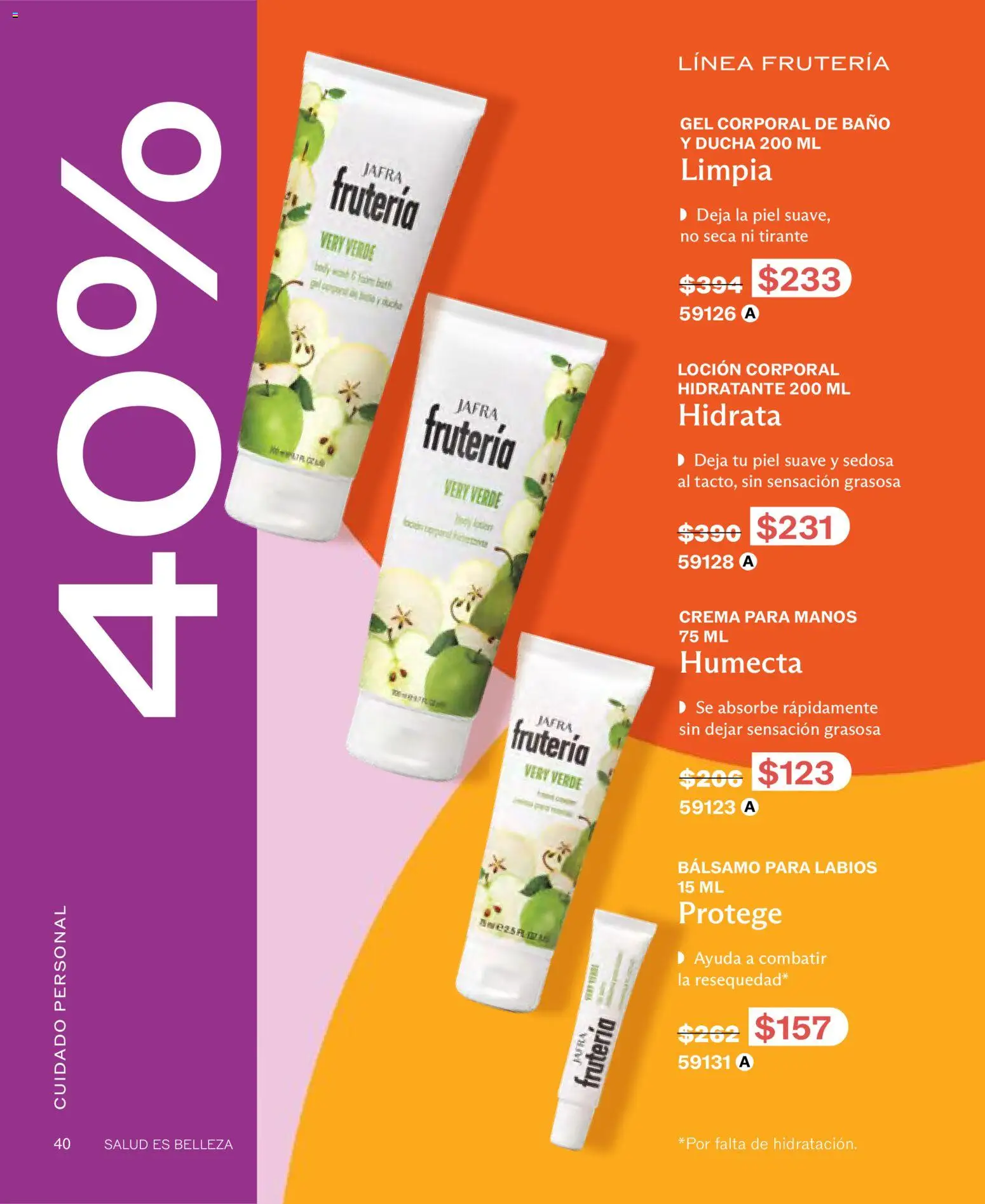 Nuevas ofertas de JAFRA válidas en toda la República Mexicana desde el 01/07/2026. ¡Encuentra las mejores ofertas en JAFRA catálogo! | Página: 40