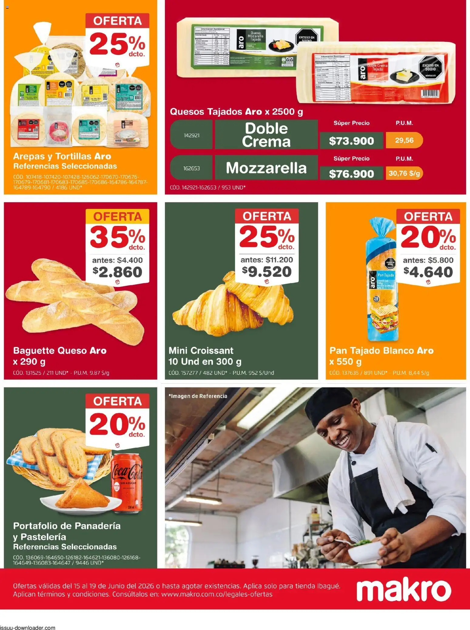 Makro revista - valida desde el 15.06.2026 | Página: 3 | Productos: Crema, Azucar, Panadería, Pan