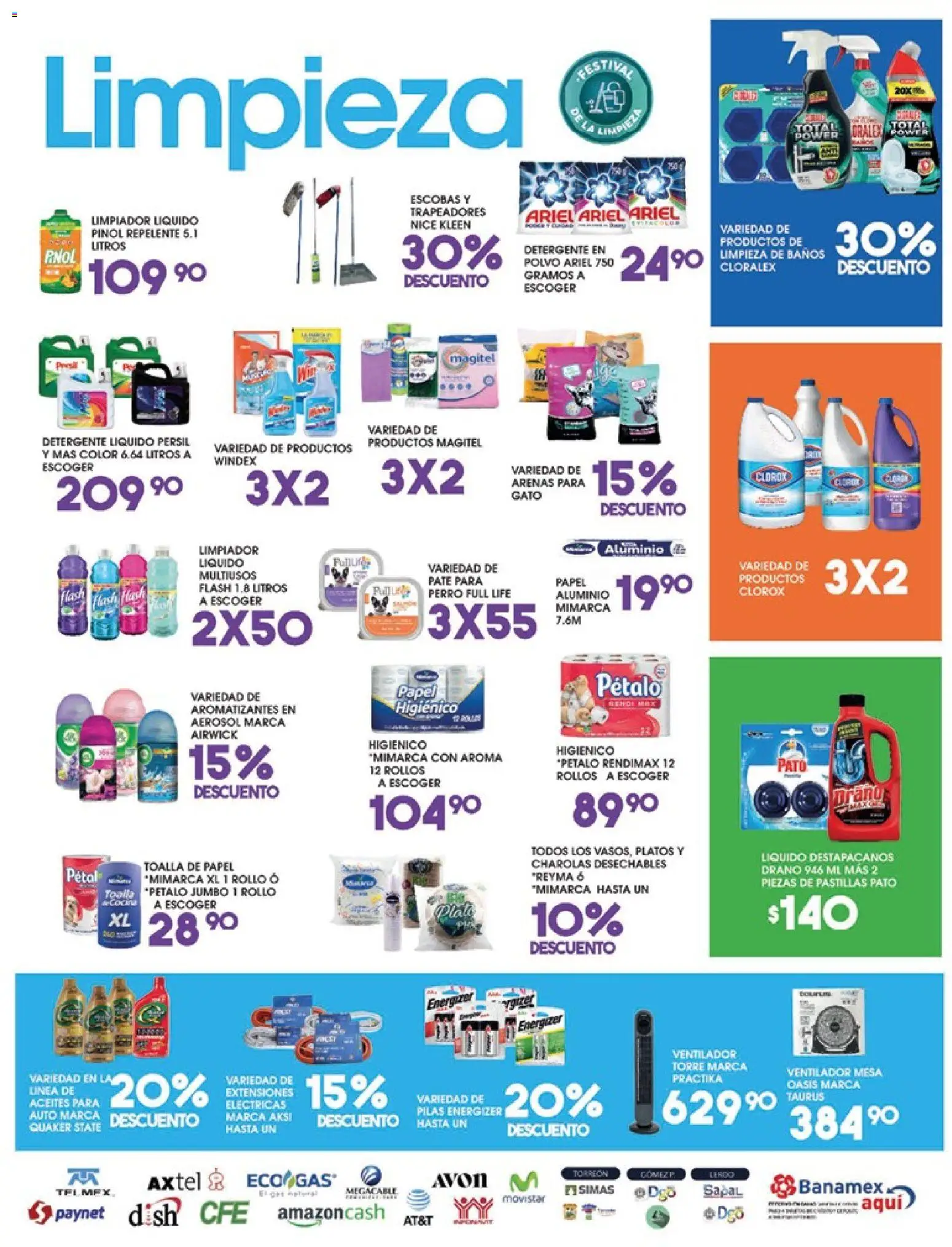 Nuevas ofertas de Alsuper válidas en toda la República Mexicana desde el 26.05.2026. ¡Encuentra las mejores ofertas en Alsuper folleto Torreon! | Página: 5 | Productos: Detergente, Ventilador, Extensión, Limpiador