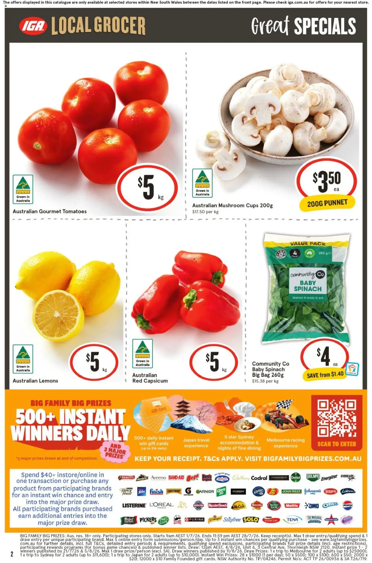 IGA catalogue - valid from 15/07/2026 | Page: 2 | Products: Toilet, Beef, Tissues, Vitamin