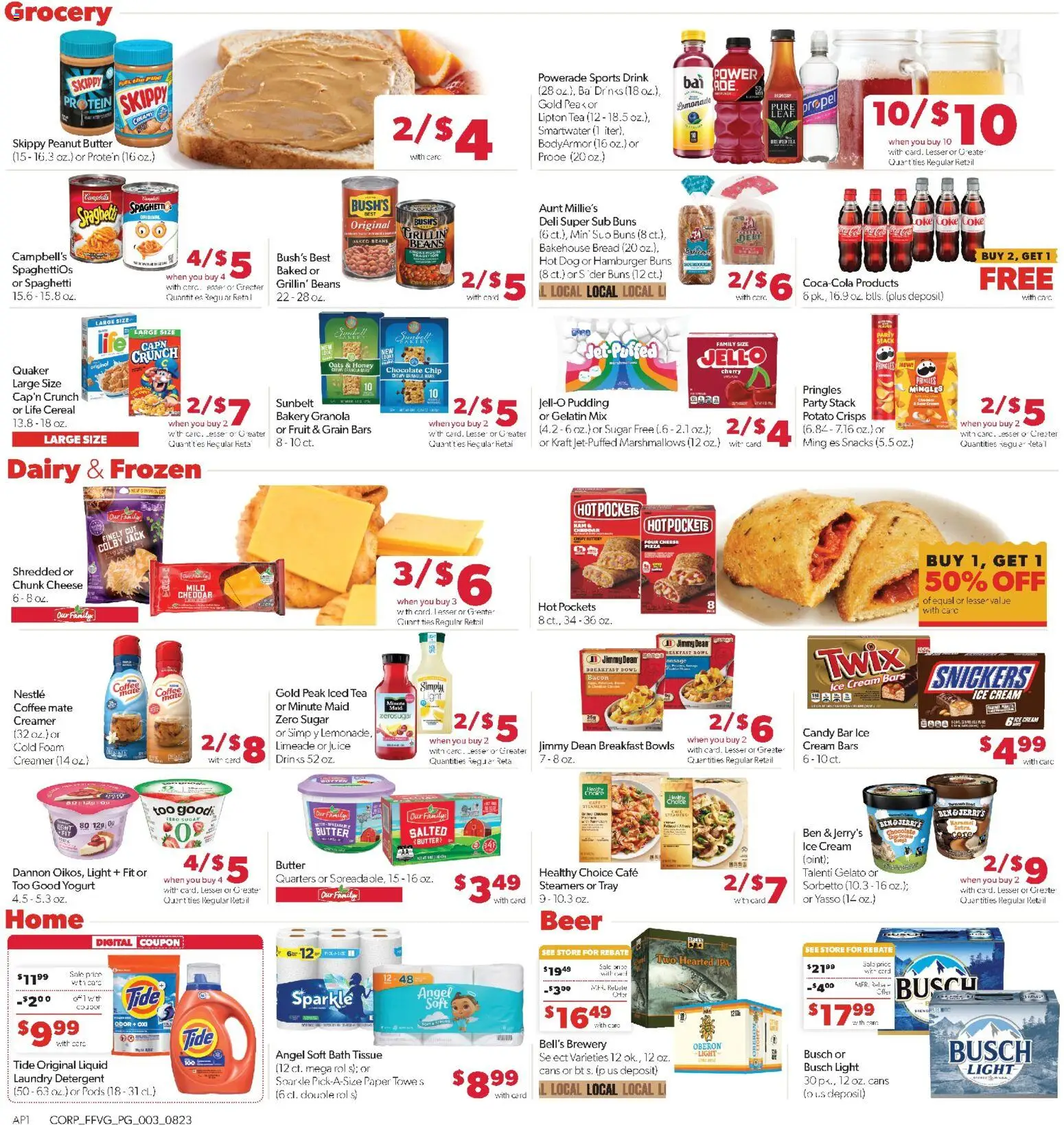 Family Fare Weekly Ad - valid from 08/23/2026 | Page: 3 | Products: Juice, Tea, Ice, Lemonade