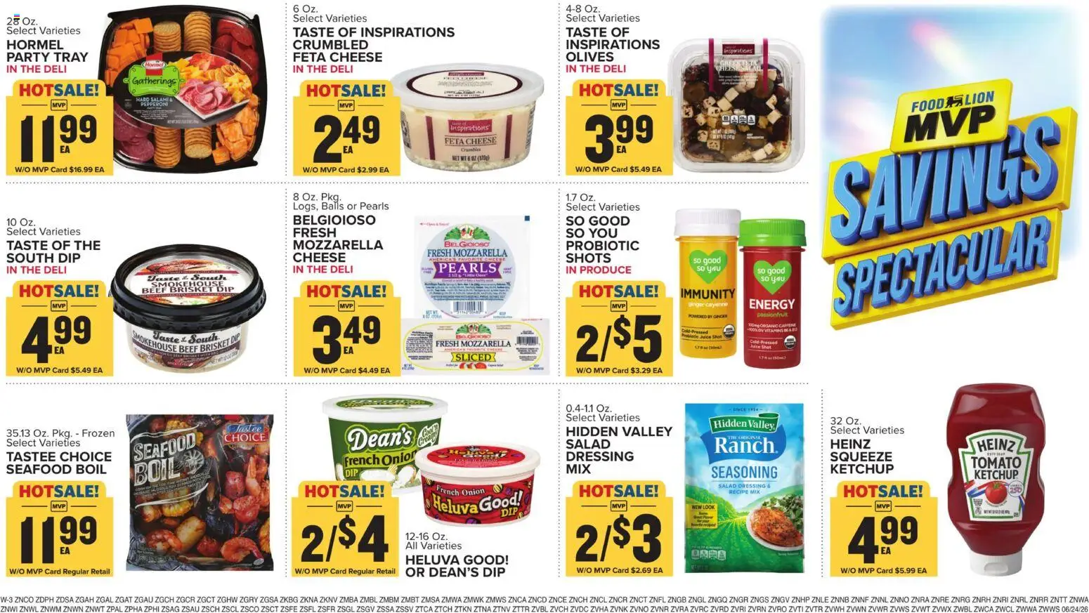 Food Lion Weekly Ad - valid from 06/24/2026 | Page: 16 | Products: Cheese, Juice, Beef, Salad