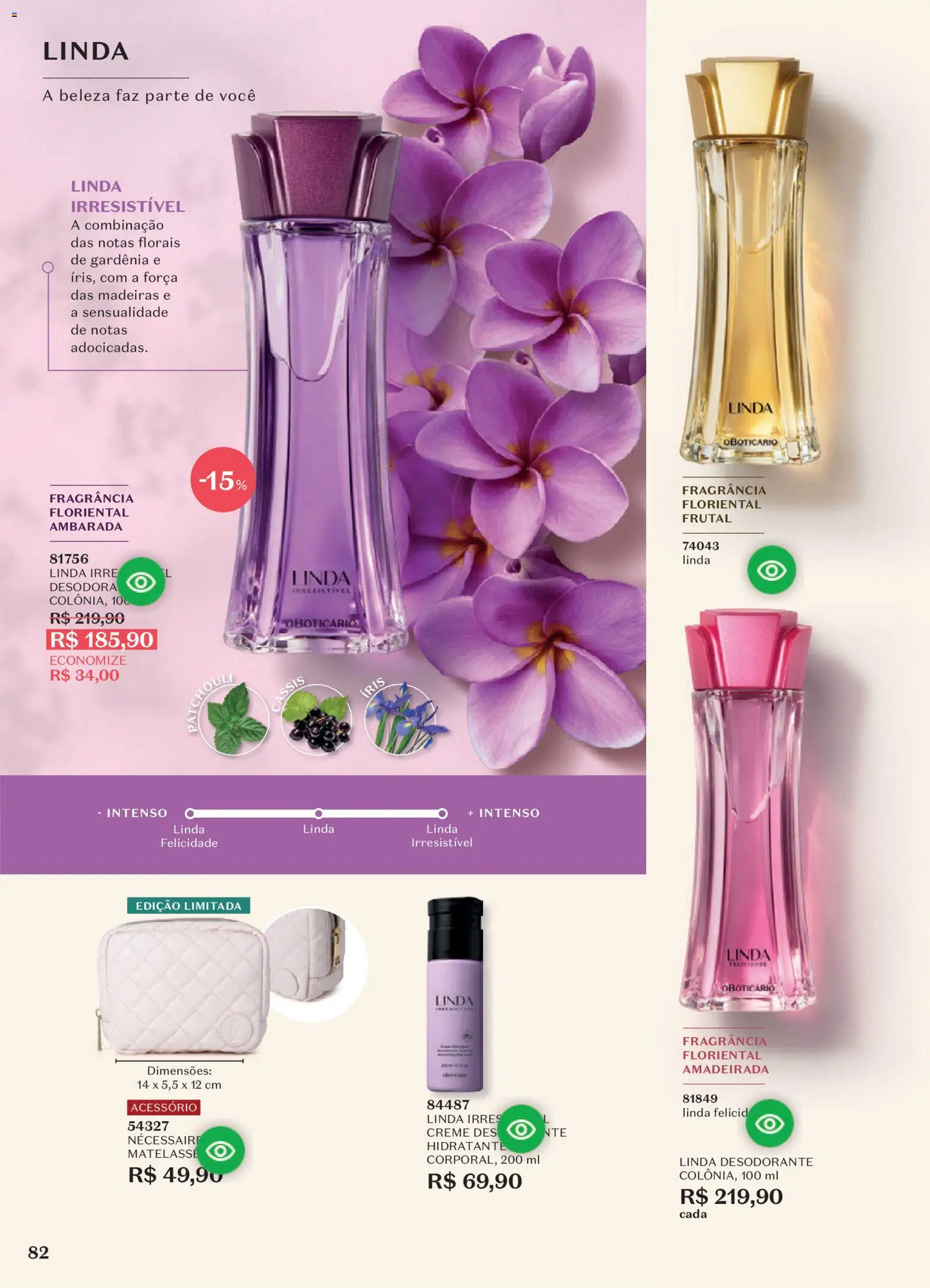 O Boticário Folheto - válido de 10/08/2026 | Página: 86 | Produtos: Fragrância, Madeiras, Desodorante, Creme
