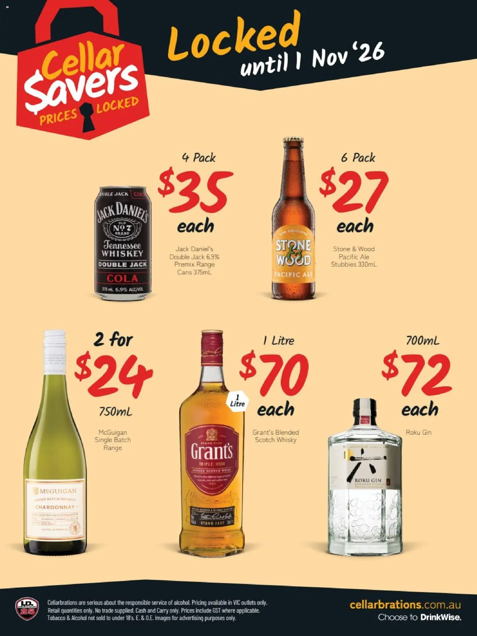 Cellarbrations catalogue - valid from 07/09/2026 | Page: 4 | Products: Scotch whisky, Alcohol, Wood, Jack Daniel’s