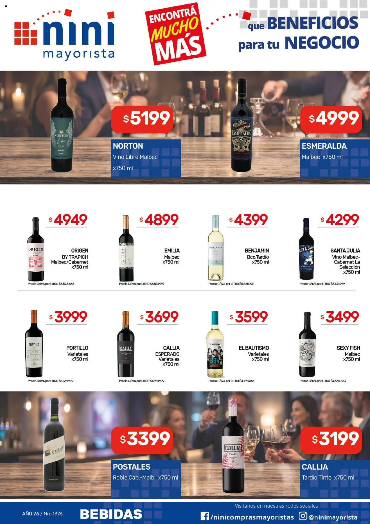 NINI Mayorista catálogo │ válido desde el 07/09/2026 | Página: 20 | Productos: Bebidas, Vino