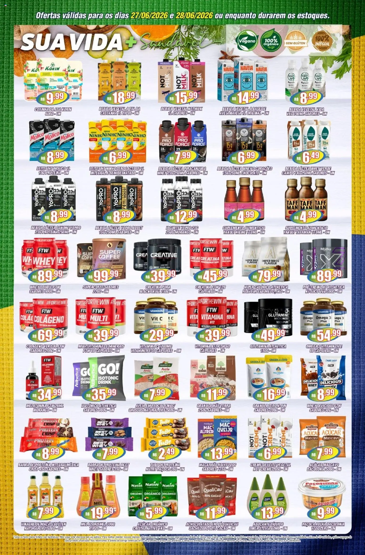 Violeta Supermercados Folheto - válido de 27/06/2026 | Página: 4 | Produtos: Ômega 3, Base, Mel, Barra de proteína