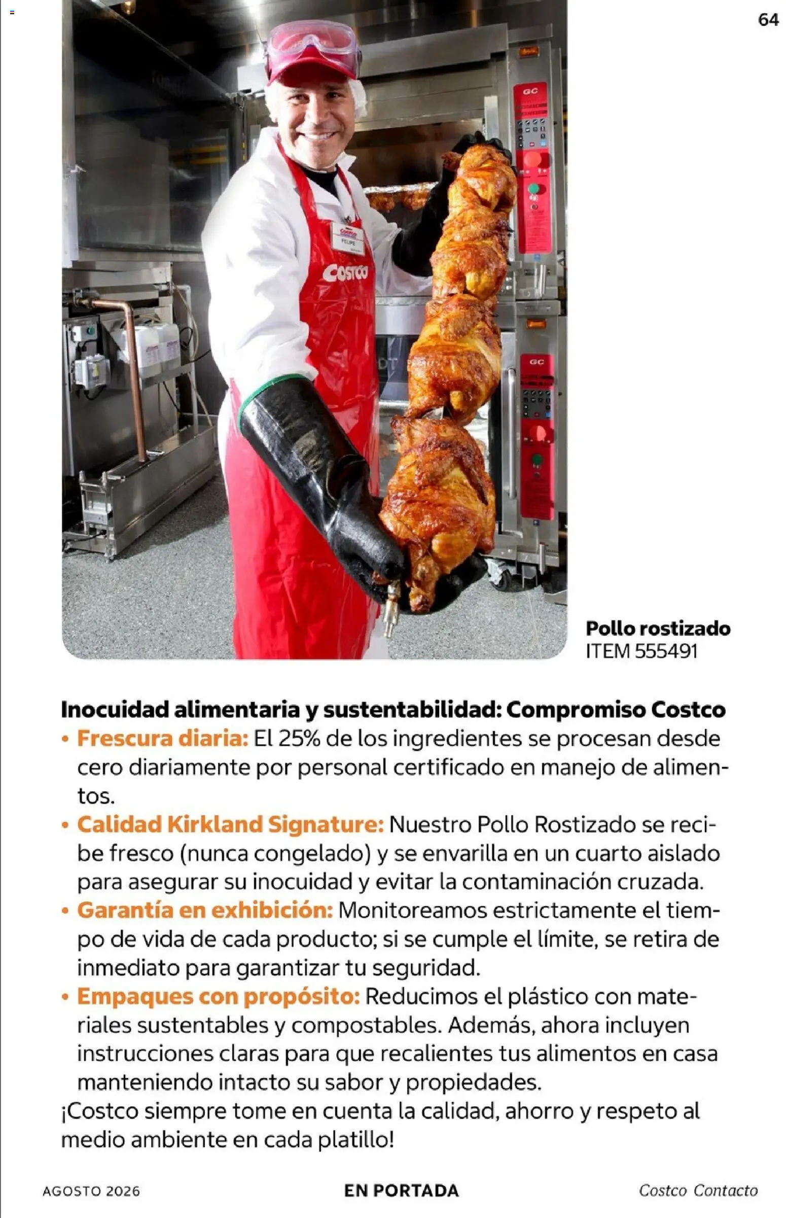 Nuevas ofertas de Costco válidas en toda la República Mexicana desde el 01/08/2026. ¡Encuentra las mejores ofertas en Costco catálogo Agosto! | Página: 64 | Productos: Pollo, Alimentos, Ingredientes, Mate