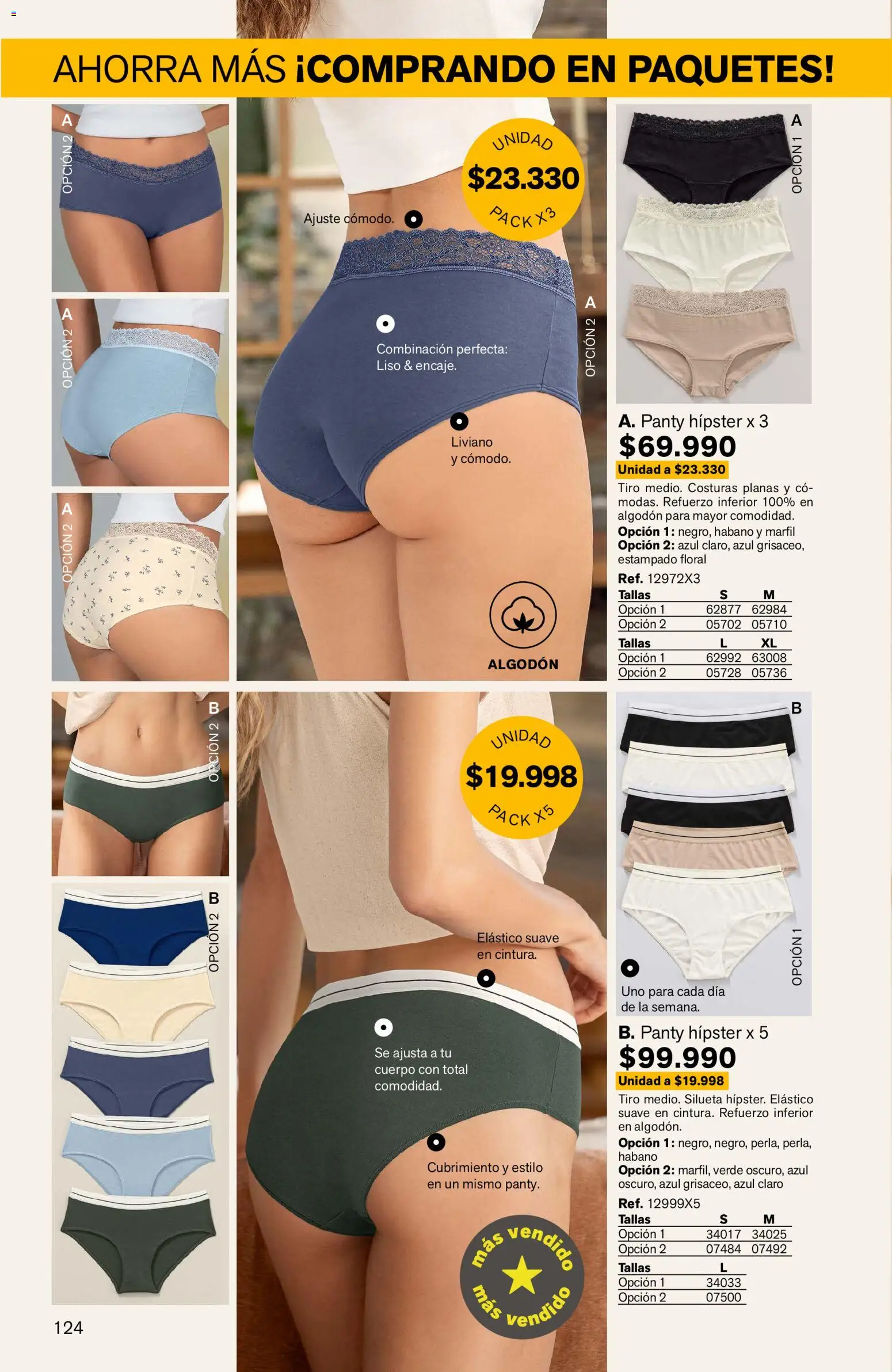 Leonisa revista - valida desde el 04.06.2026 | Página: 124 | Productos: Algodón, Combinación