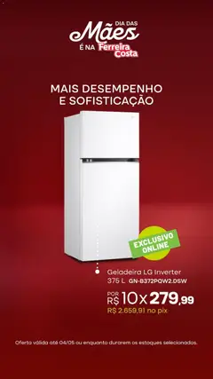 Ferreira Costa - Ofertas atuais - Pré-Visualização do folheto da loja Ferreira Costa, válido de 01.05.2026 | Página: 3 | Produtos: Geladeira