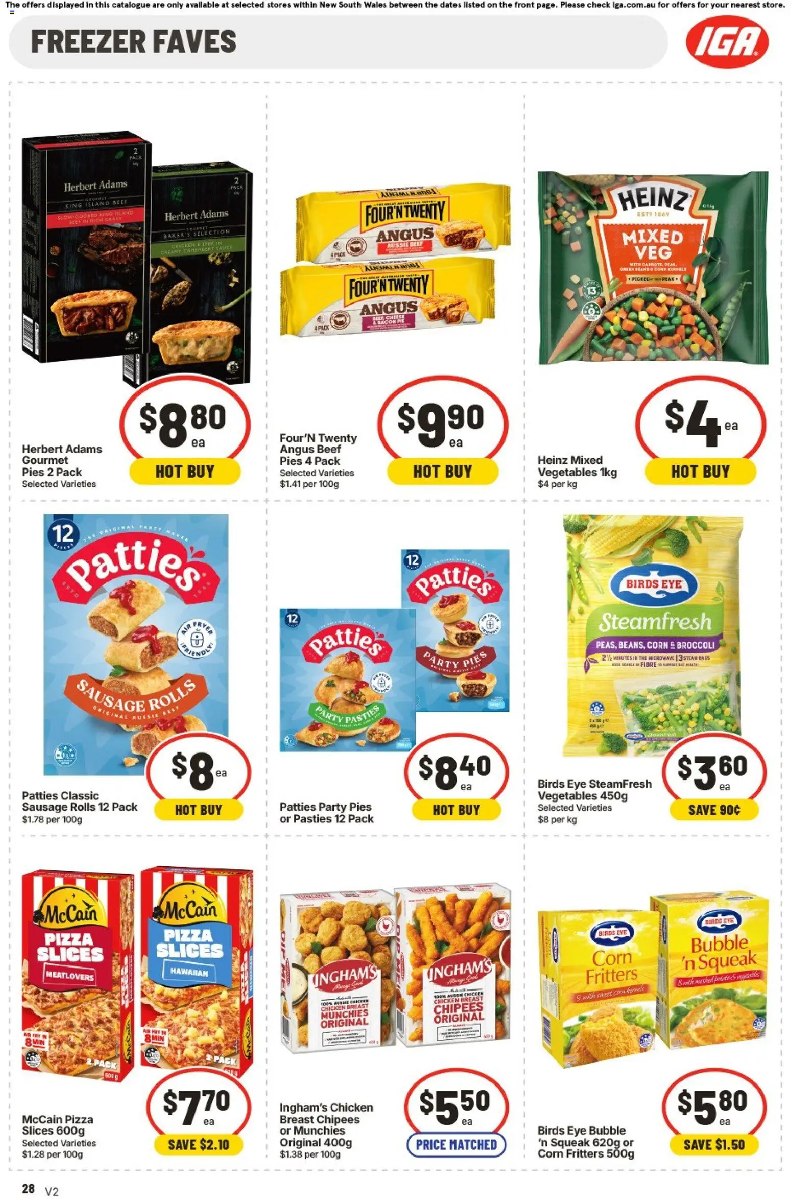 IGA catalogue - valid from 02/09/2026 | Page: 27 | Products: Broccoli, Cheese, Sauce, Pies