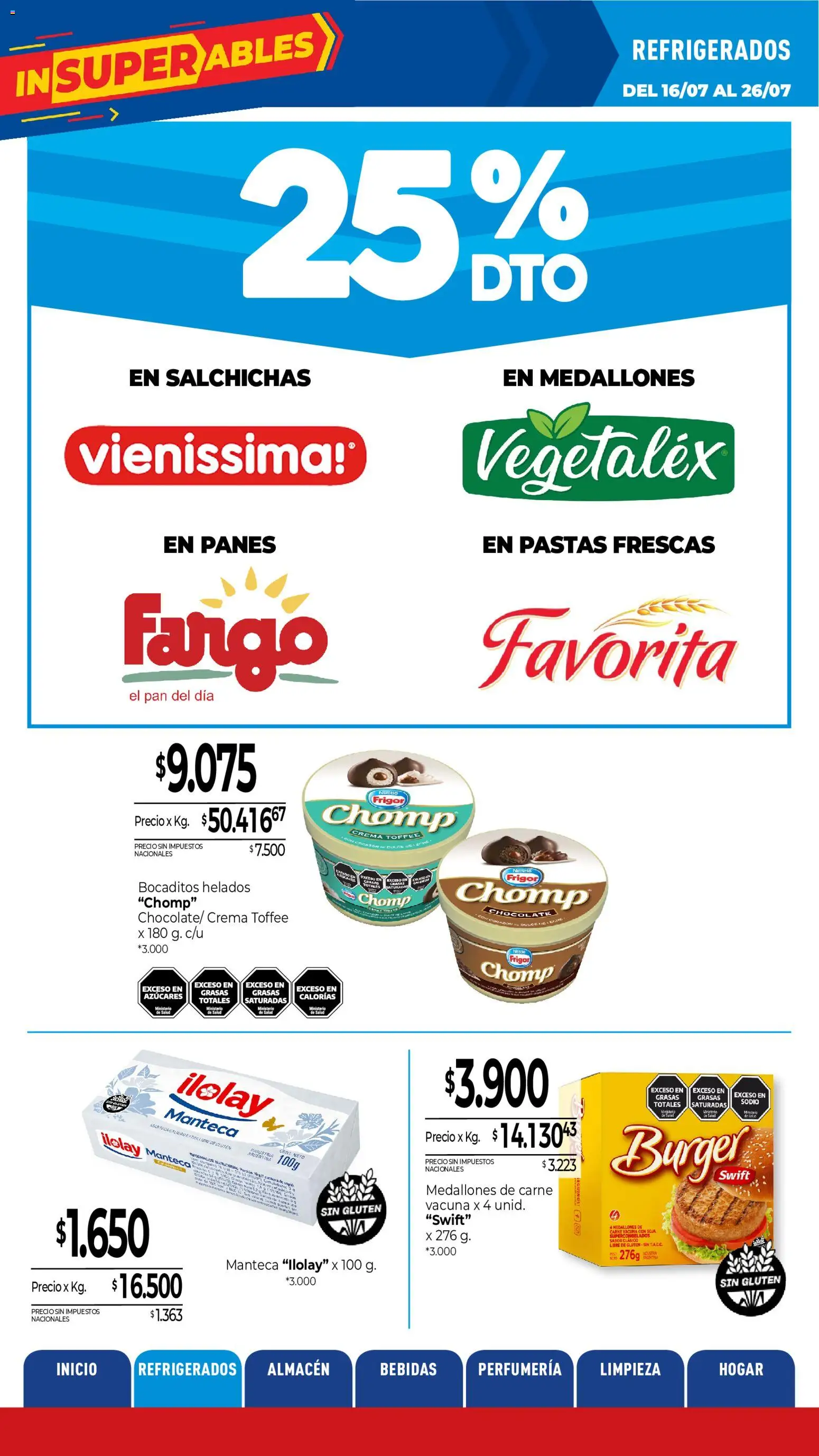 La Anonima catálogo │ válido desde el 16/07/2026 | Página: 5 | Productos: Leche, Manteca, Pan, Crema