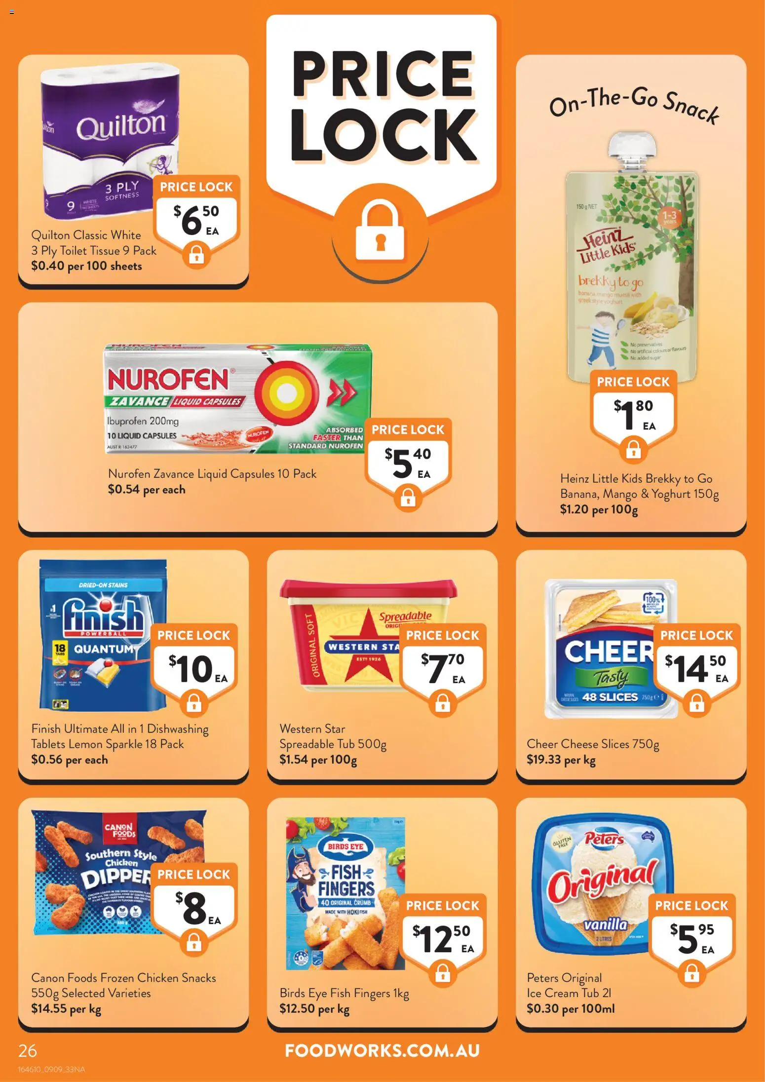 Foodworks catalogue - valid from 09/09/2026 | Page: 26 | Products: Food, Chicken, Fish, Ice cream
