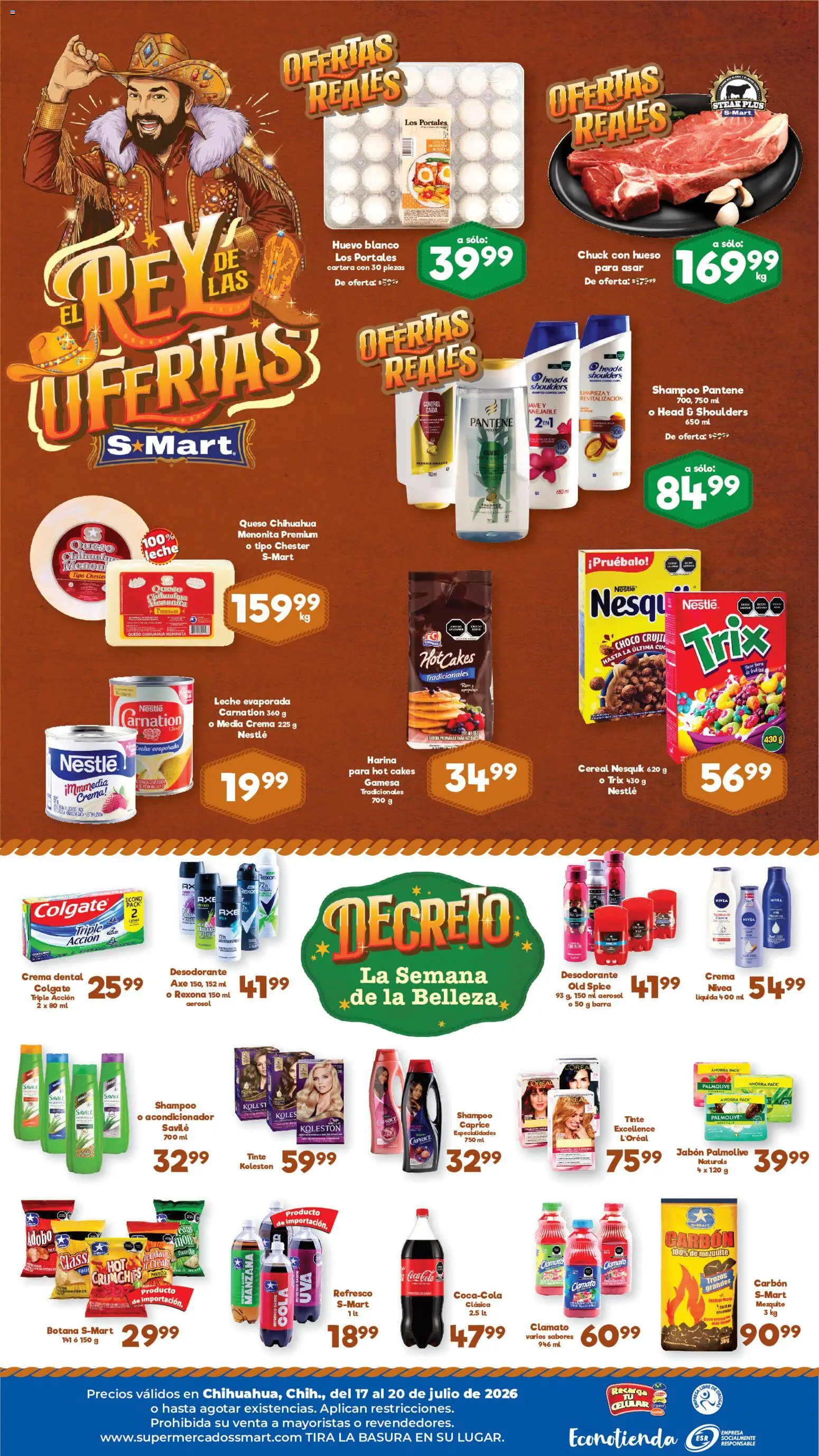 Nuevas ofertas de S-Mart válidas en toda la República Mexicana desde el 17/07/2026. ¡Encuentra las mejores ofertas en S-Mart folleto! | Página: 2 | Productos: Crema, Manzana, Barra, Jabón