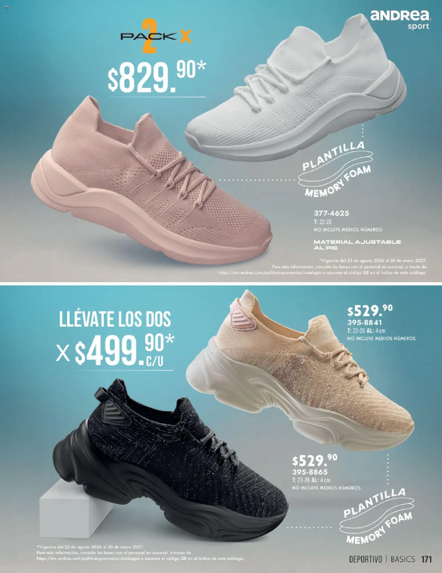 Nuevas ofertas de Andrea válidas en toda la República Mexicana desde el 23/08/2026. ¡Encuentra las mejores ofertas en Andrea catálogo Otoño Invierno! | Página: 171