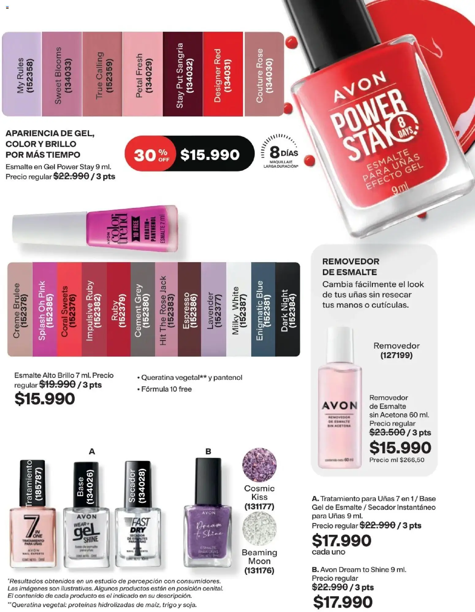 Avon revista - valida desde el 15/07/2026 | Página: 38 | Productos: Brillo, Maquillaje