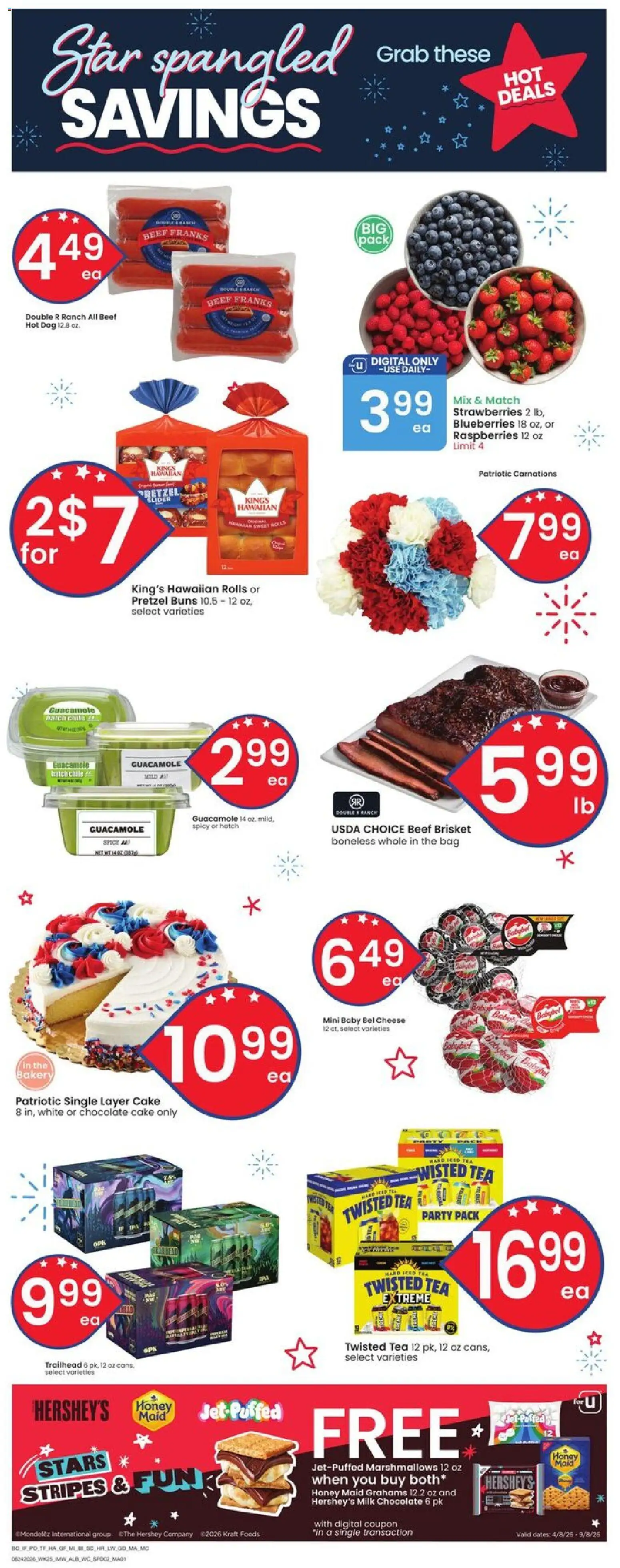 Albertsons Weekly Ad - valid from 06/24/2026 | Page: 2 | Products: Bakery, Chocolate, Beef, Strawberries