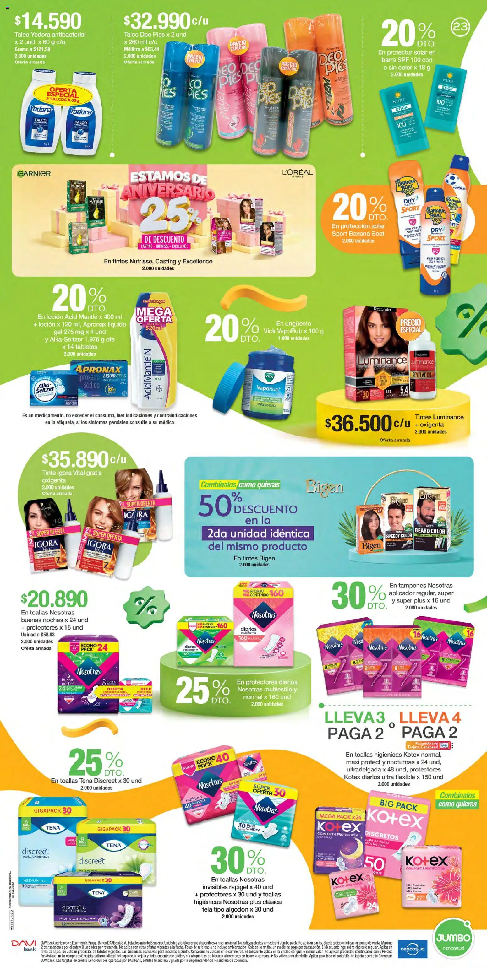 Jumbo revista - valida desde el 24/09/2026 | Página: 23 | Productos: Algodón, Tampones, Protector solar, Protectores