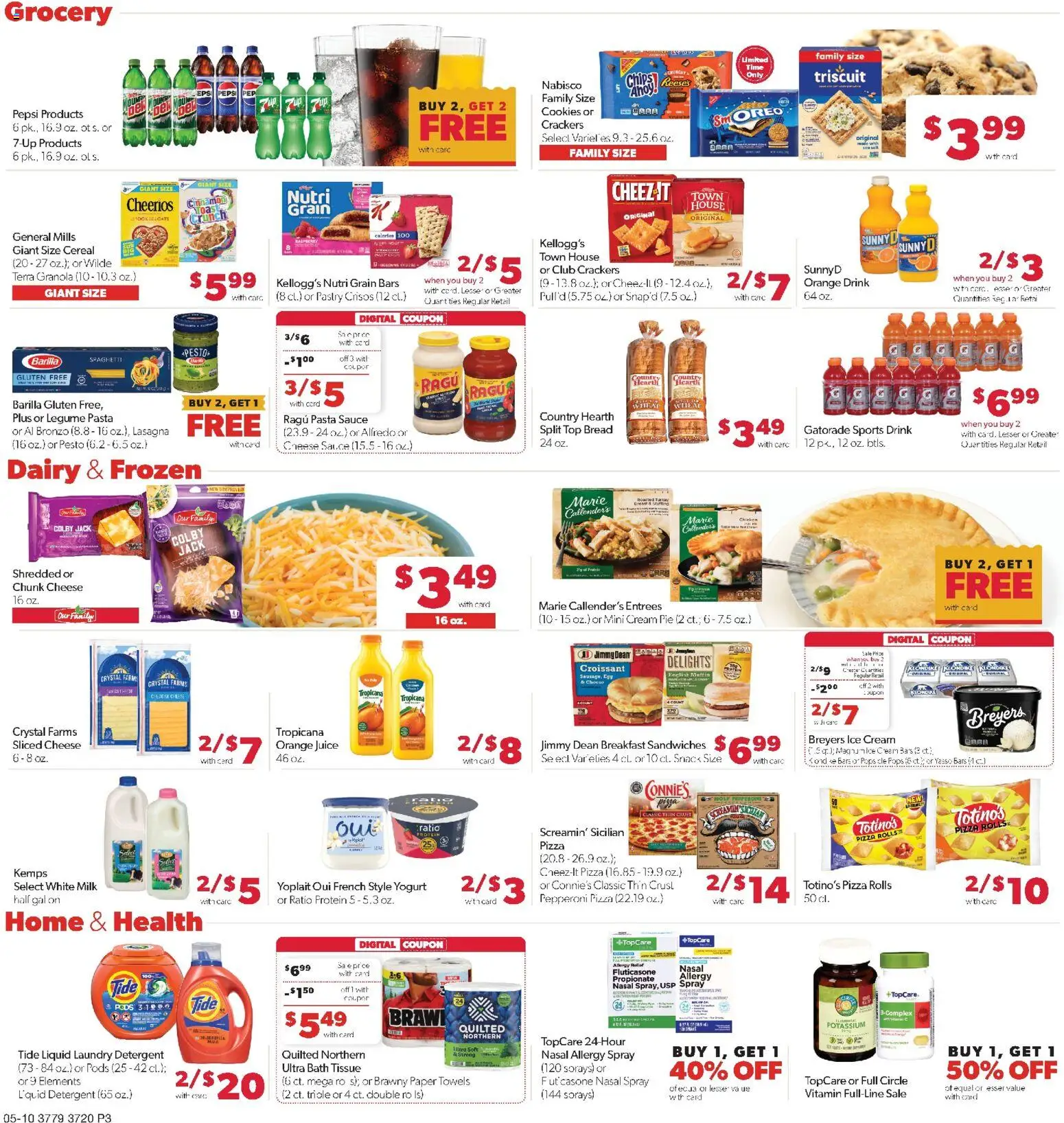 Family Fare Weekly Ad - IA - valid from 10.05.2026 | Page: 3 | Products: Bath, Bread, Pizza, Salt