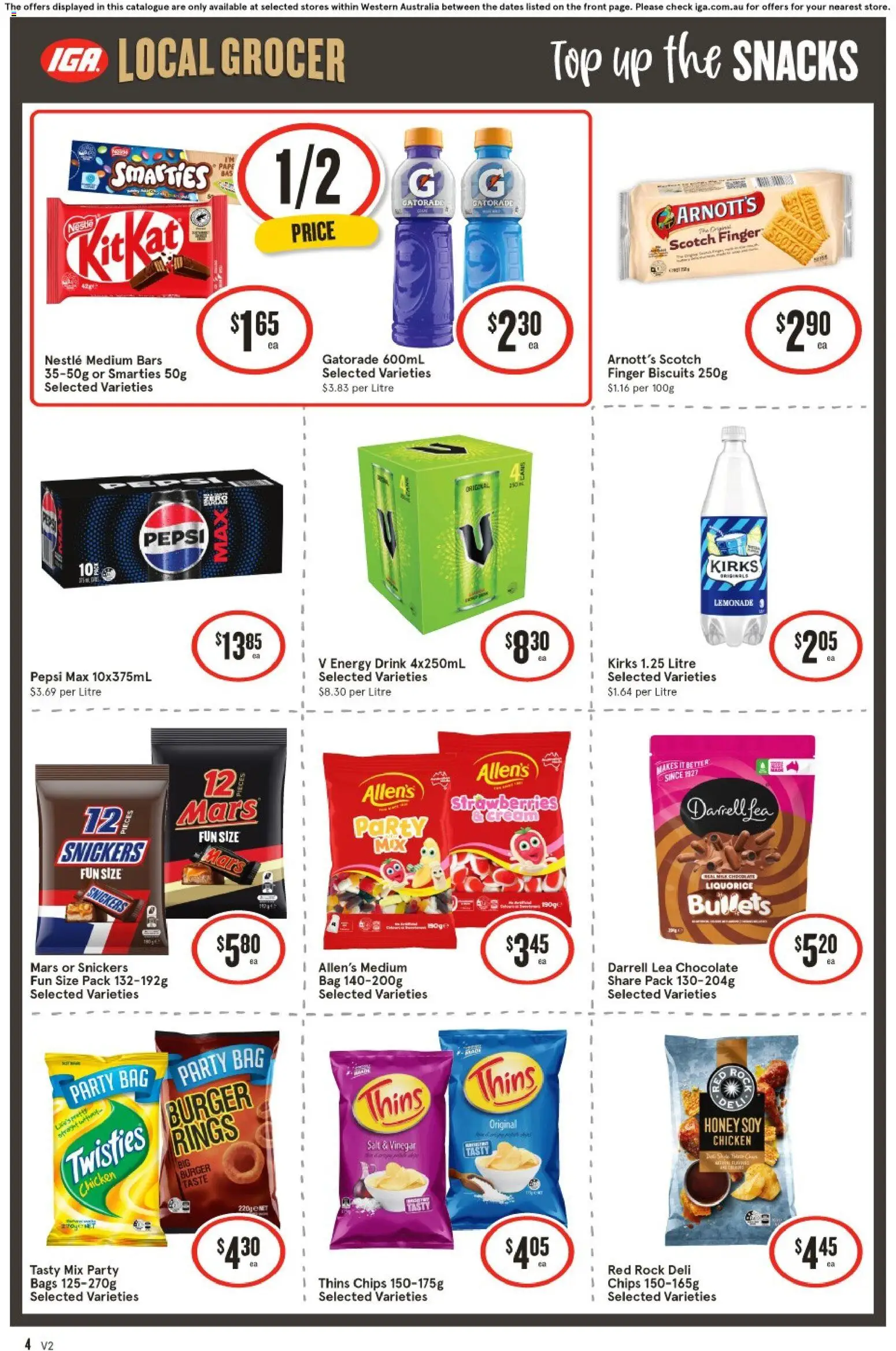 IGA catalogue - valid from 22/07/2026 | Page: 5 | Products: Strawberries, Pepsi, Biscuits, Vinegar