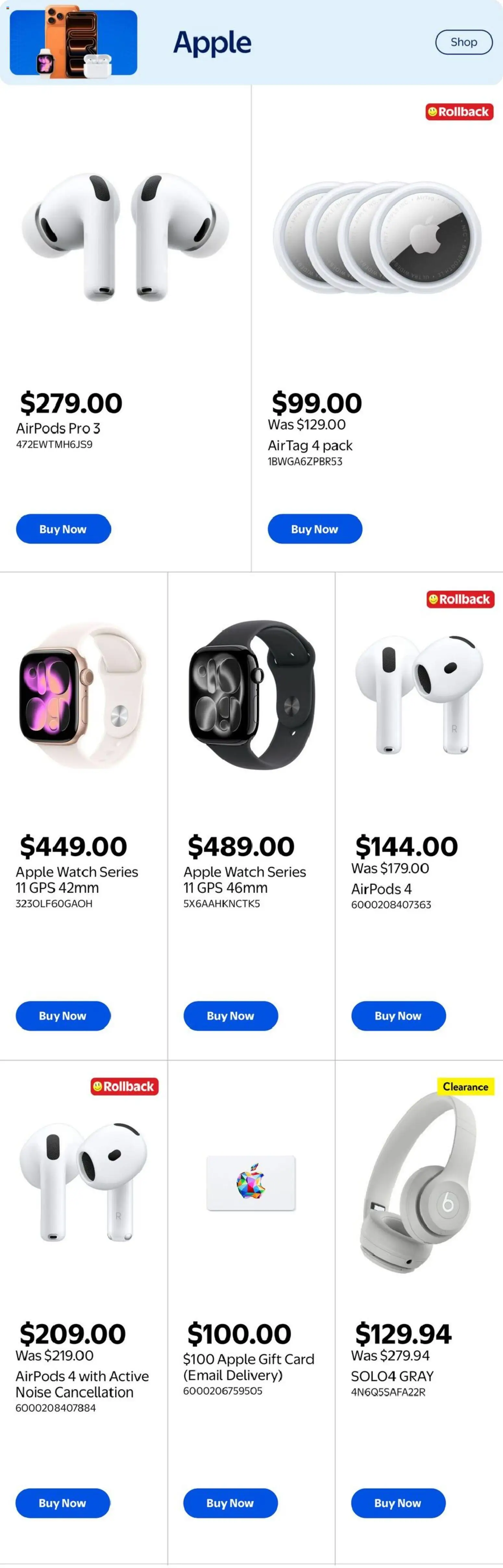 Walmart flyer valid from 11.06.2026 | Page: 6 | Products: Watch