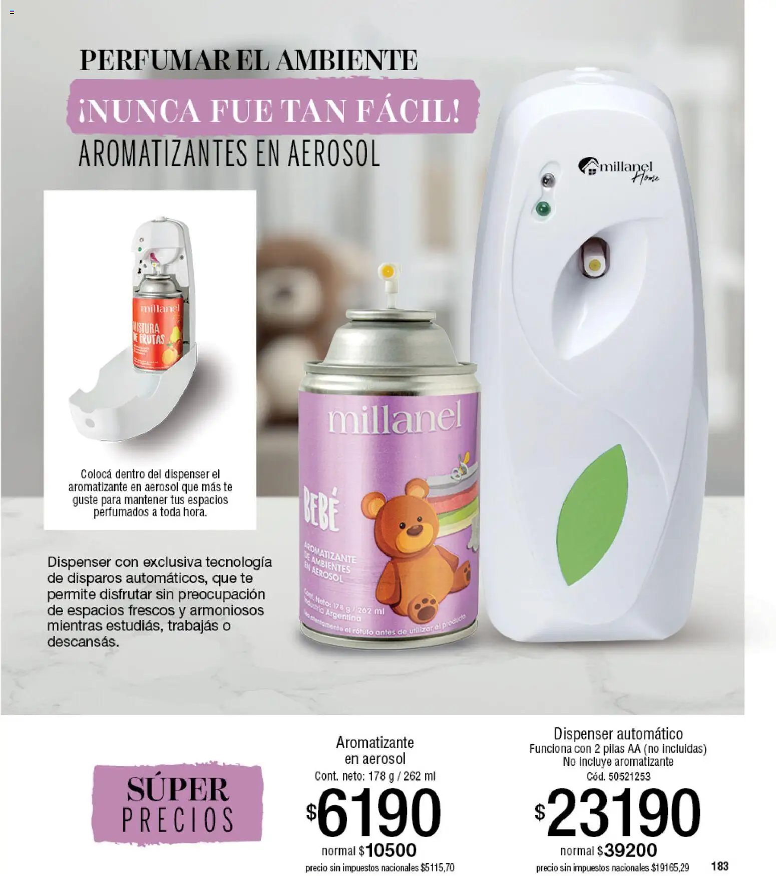 Millanel - Catálogo │ válido desde el 20/07/2026 | Página: 207 | Productos: Pilas AA, Pilas, Té