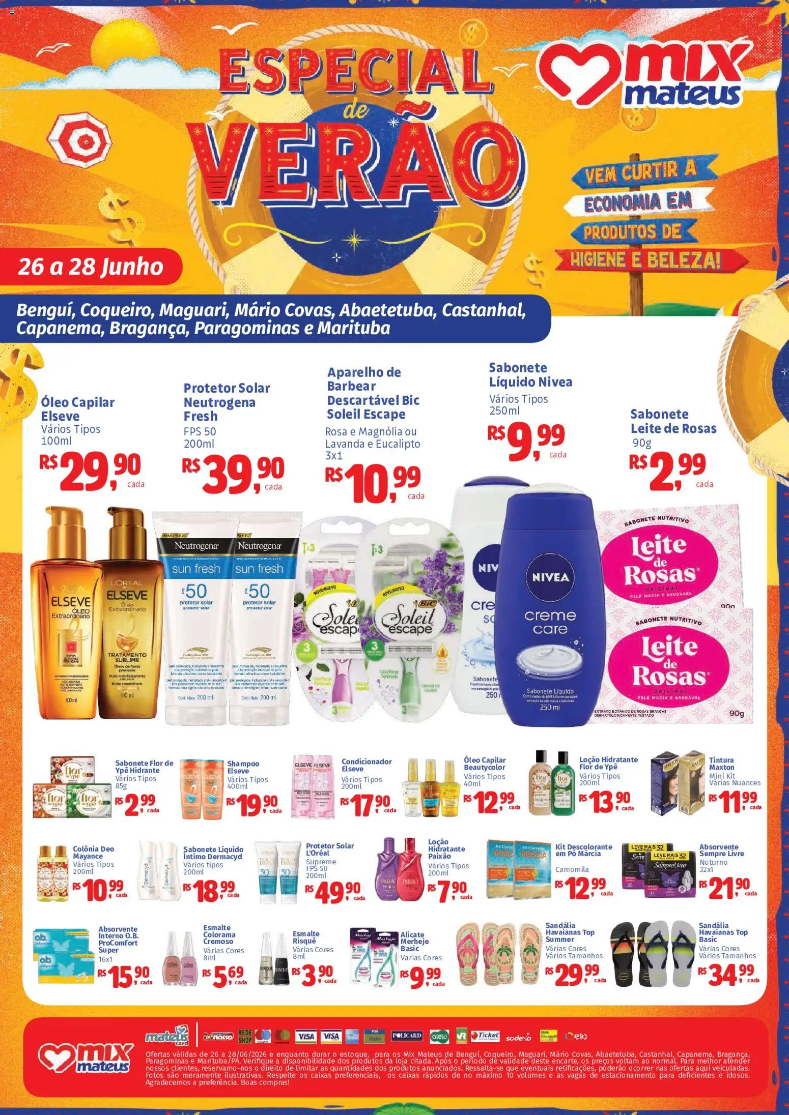 Mateus Folheto - válido de 26/06/2026 | Página: 1 | Produtos: Shampoo, Óleo, Chá, Sempre Livre