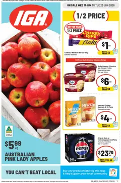 Preview of IGA catalogue SA - valid from 17.06.2026