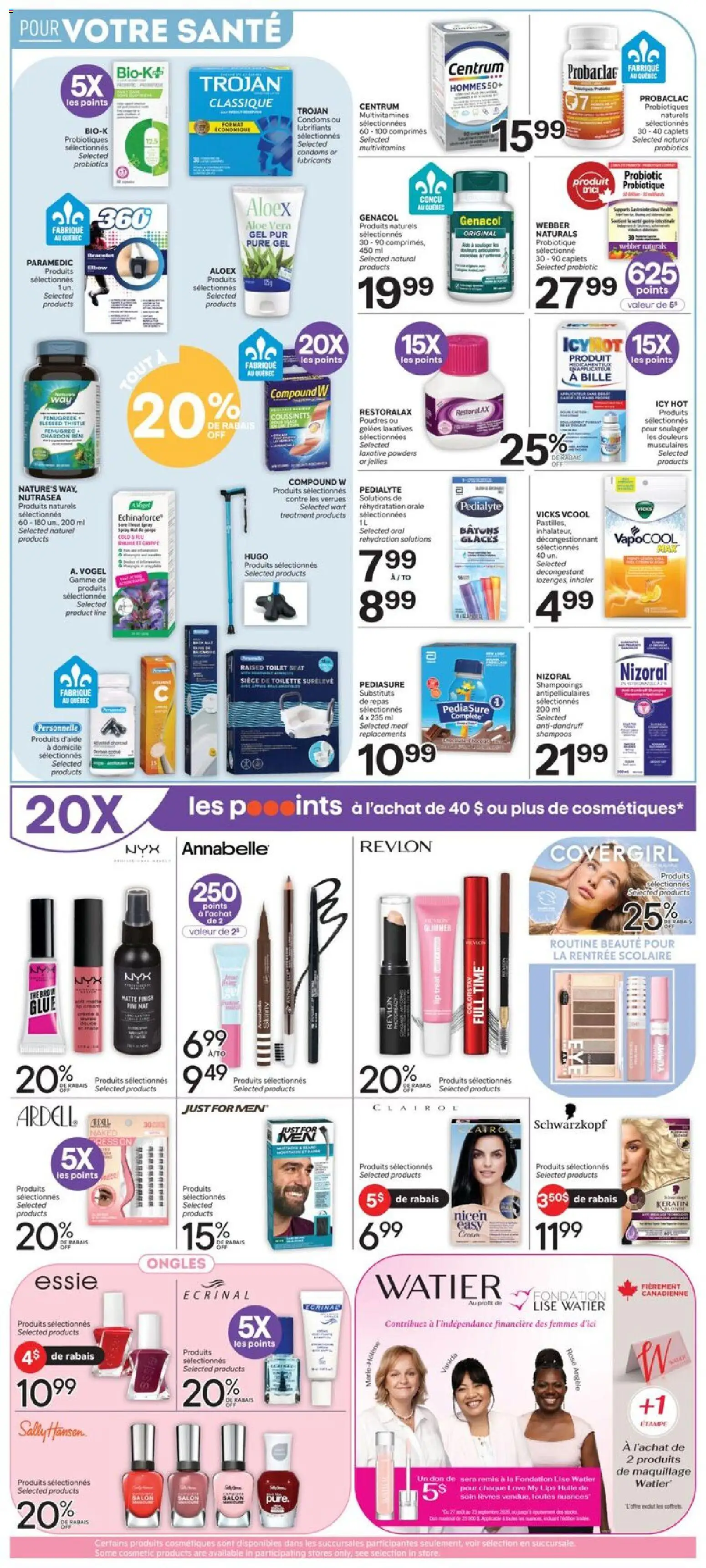 Brunet flyer valid from Sep 10, 2026 | Page: 4 | Products: Condoms, Aloe vera, Probiotics, Toilette