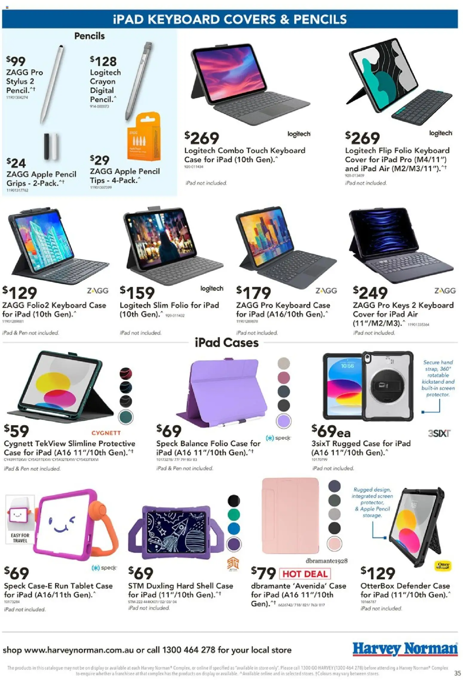Harvey Norman catalogue - valid from 06.03.2026 | Page: 35 | Products: Tablet, Keyboard, Case, Screen