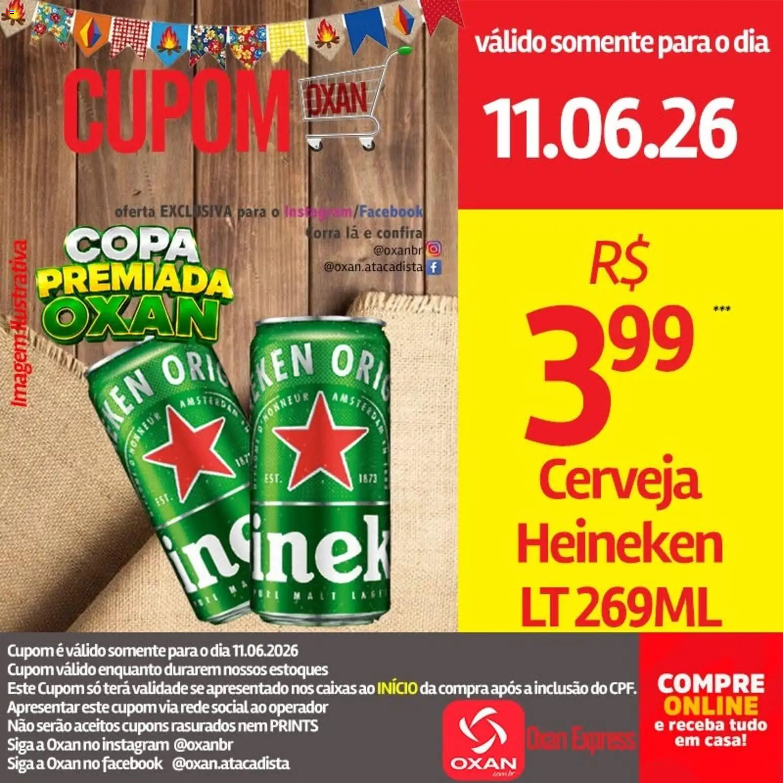 Oxan Atacadista Folheto - válido de 11.06.2026 | Página: 16 | Produtos: Cerveja, Copa, Heineken