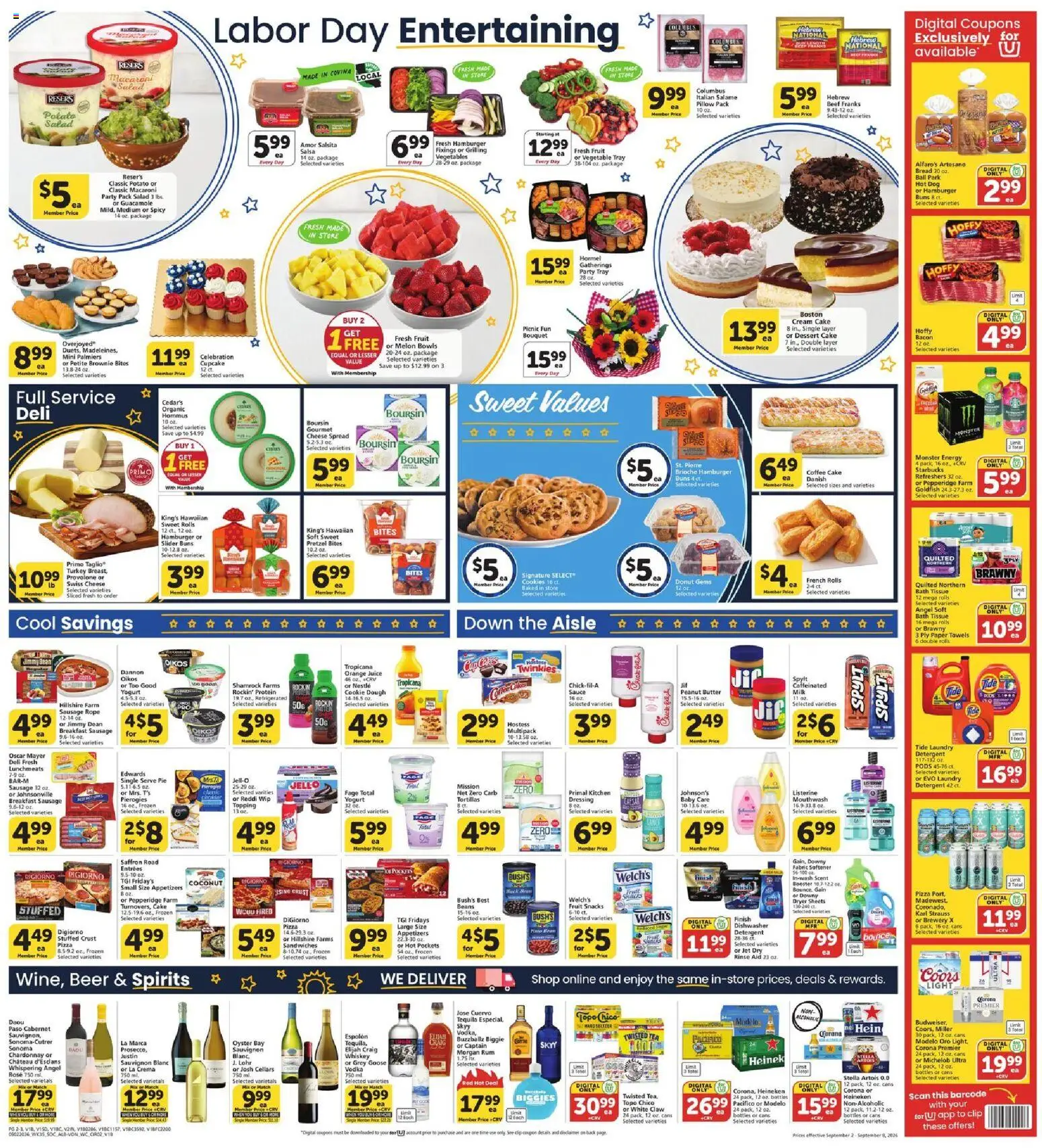 Vons Weekly Ad - valid from 09/02/2026 | Page: 4 | Products: Yogurt, Hamburger, Beef, Goose