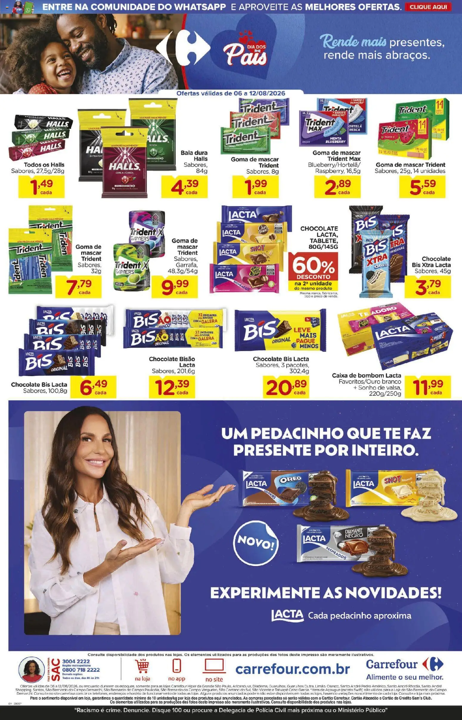 Carrefour Folheto - válido de 06/08/2026 | Página: 4 | Produtos: Sonho, Caixa, Caixa de bombom, Cookies