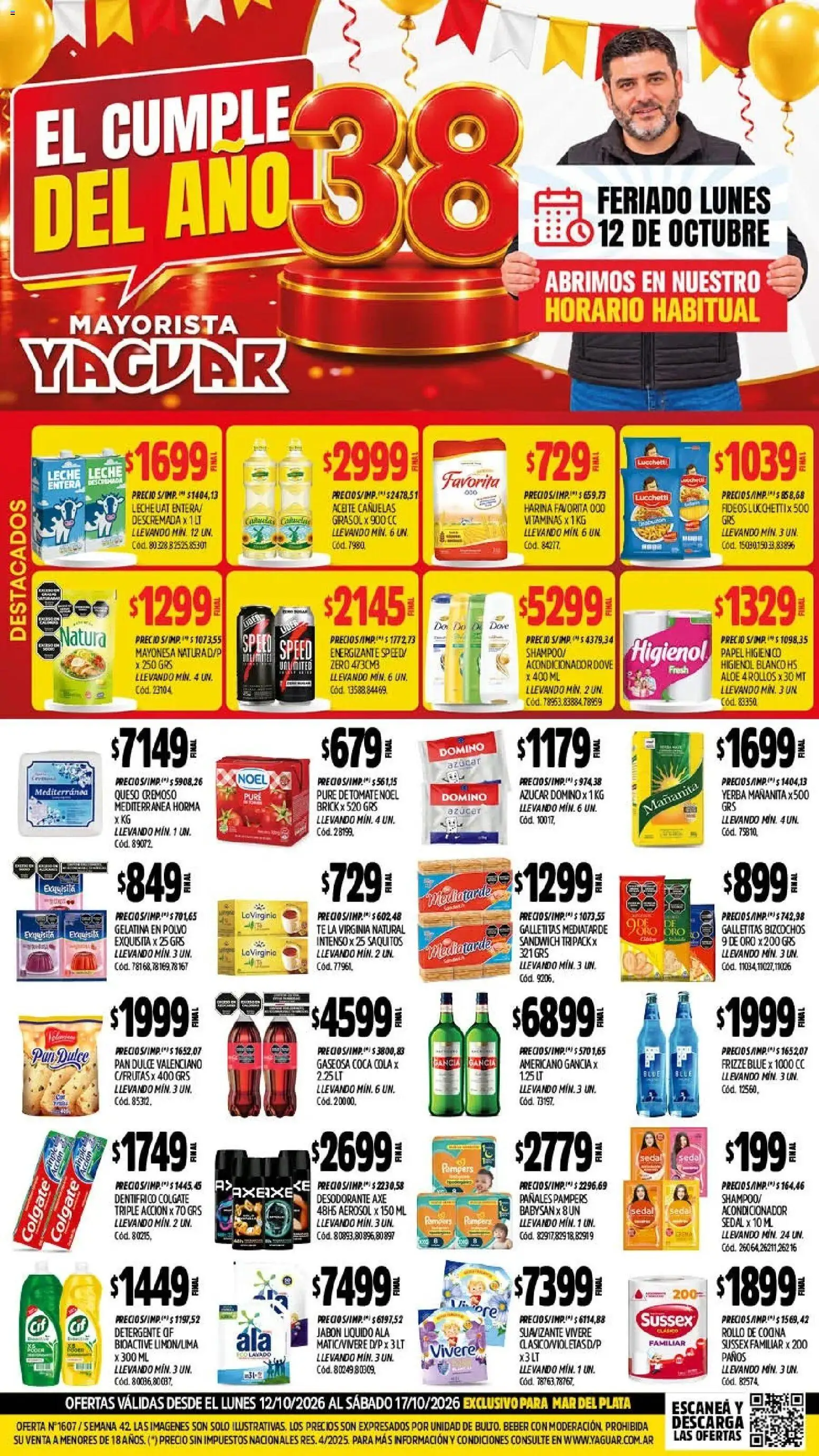 Yaguar - Oferta Semanal Mar del Plata │ válido desde el 12/10/2026 | Página: 1