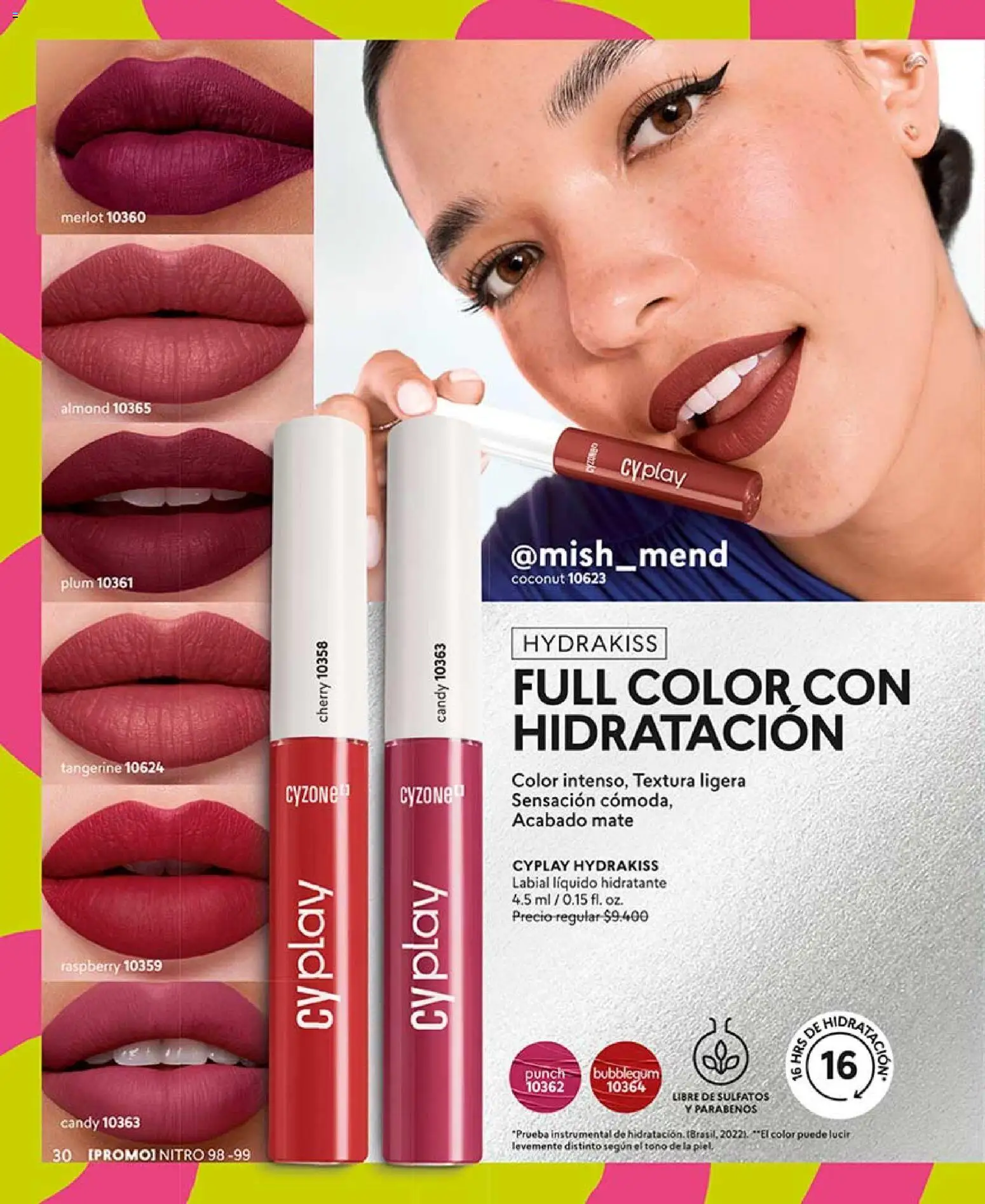 Catálogo CyZone Campaña 11 │ válido desde el 14.06.2026 | Página: 42 | Productos: Mate, Labial