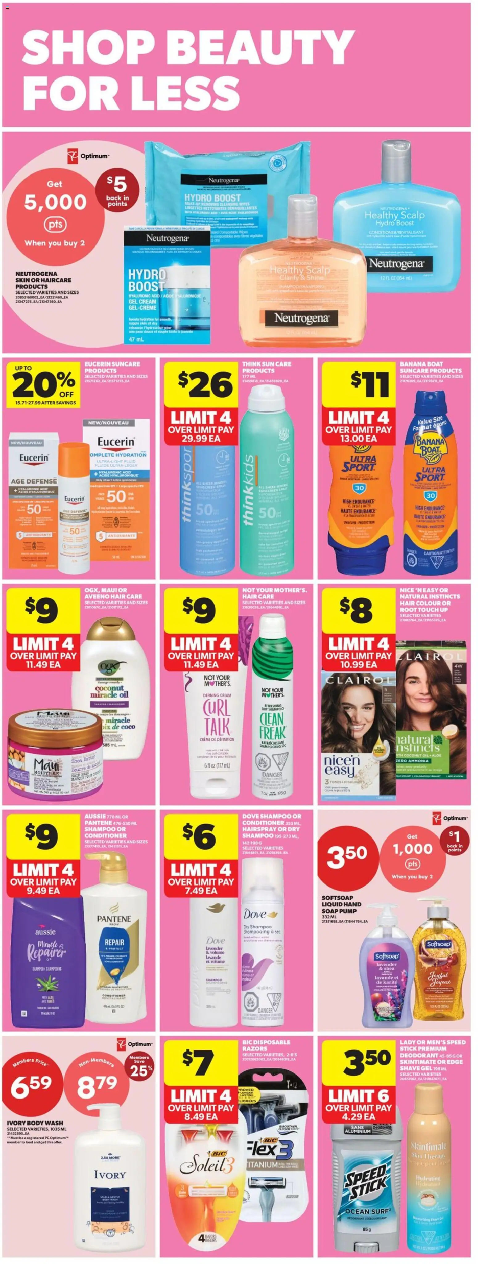 Real Canadian Superstore flyer valid from Jul 16, 2026 | Page: 30 | Products: Coconut, Mask, Body wash, Deodorant