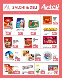 Vista previa de Arteli folleto Quincenal, nuevo folleto de la tienda, válido en México a partir del 07.06.2026 | Página: 7 | Productos: Papa, Queso crema, Chocolate, Jamón